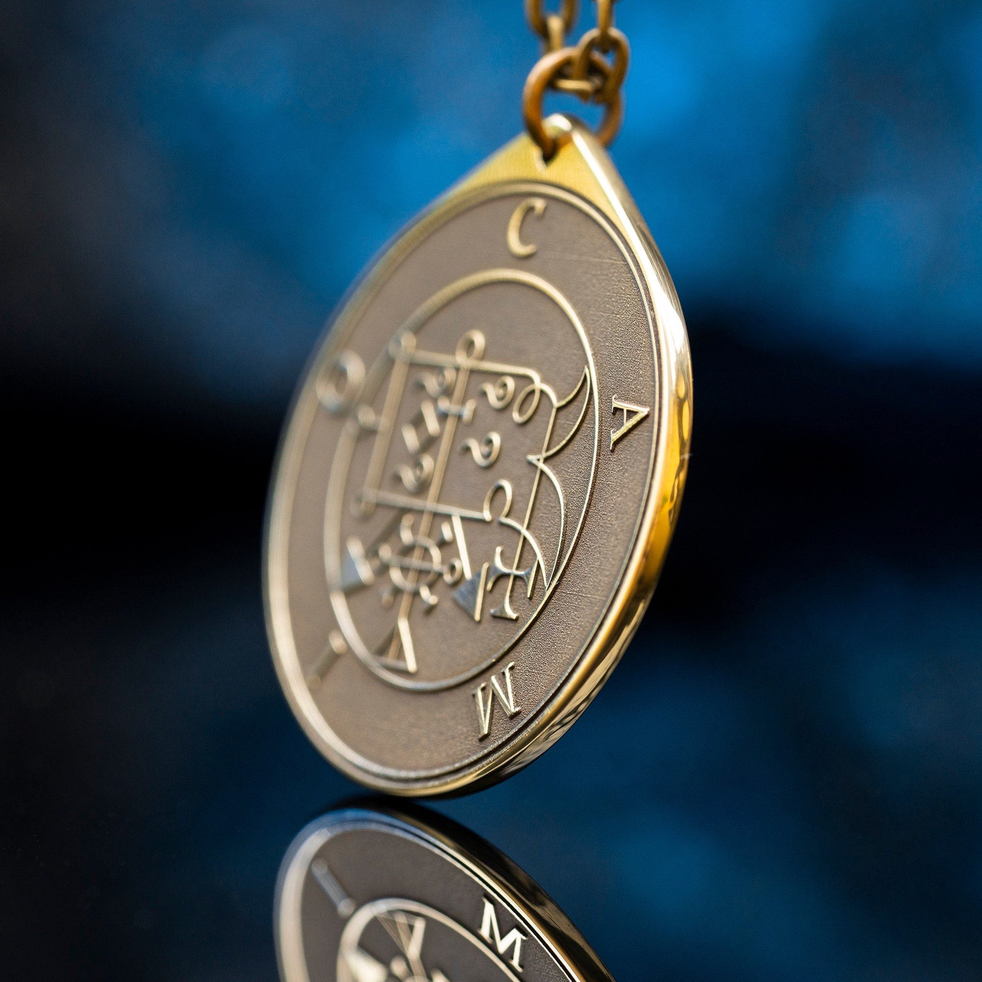 Camio Demon of True Answers and Understanding - Lesser Key of Solomon Seal demon pendant amulet kabbalah occult magic goetia talisman