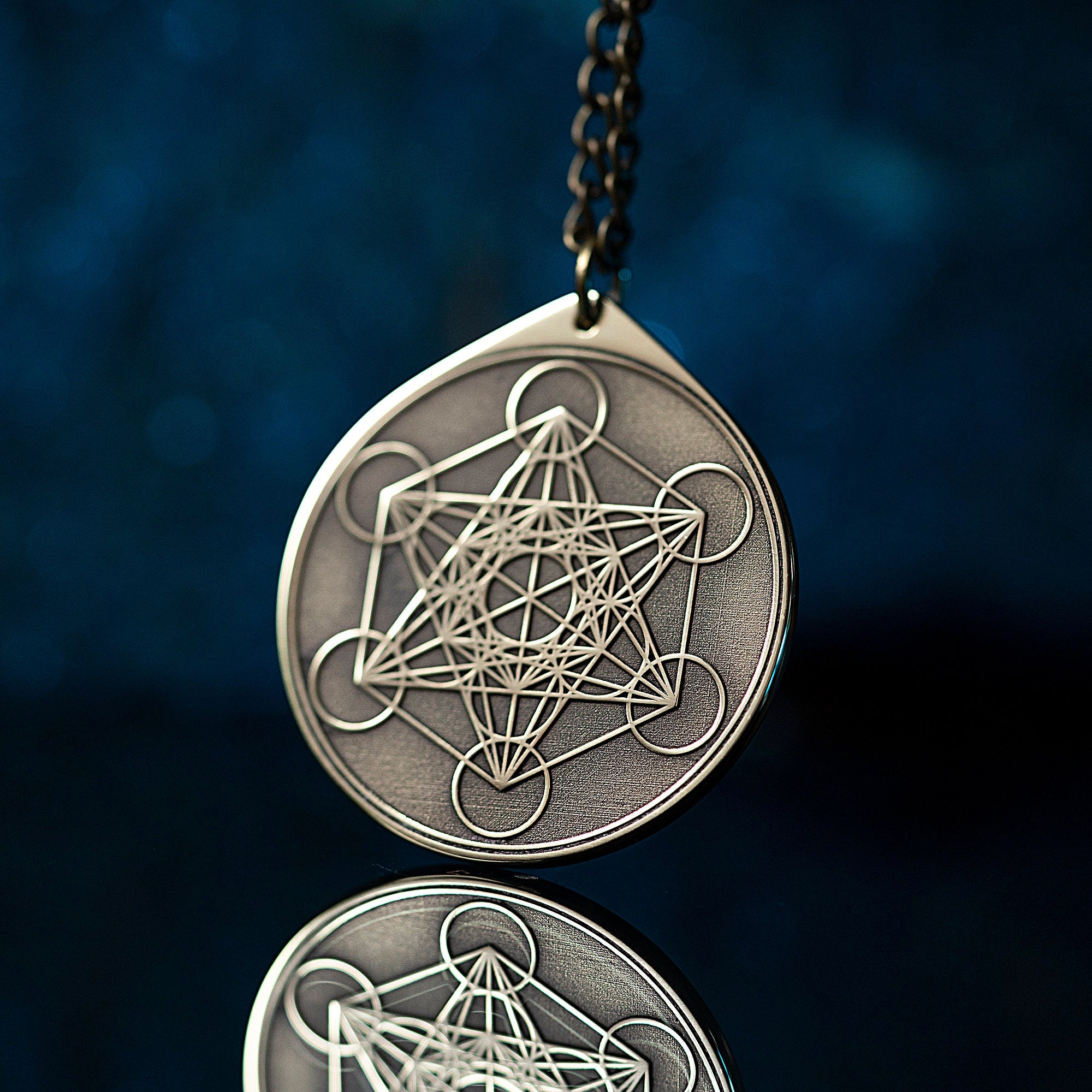 Archangel Metatron Seal Pendant: Kabbalah Amulet Talisman
