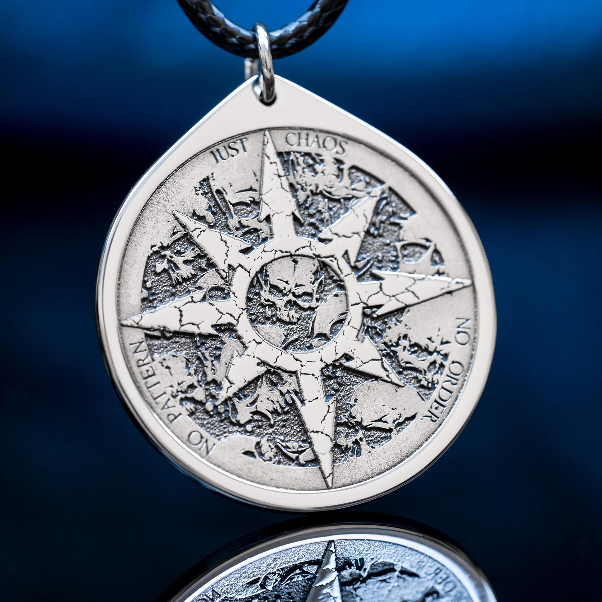 Chaos Star Pendant: Stainless Steel Talisman of Freedom & Transformation