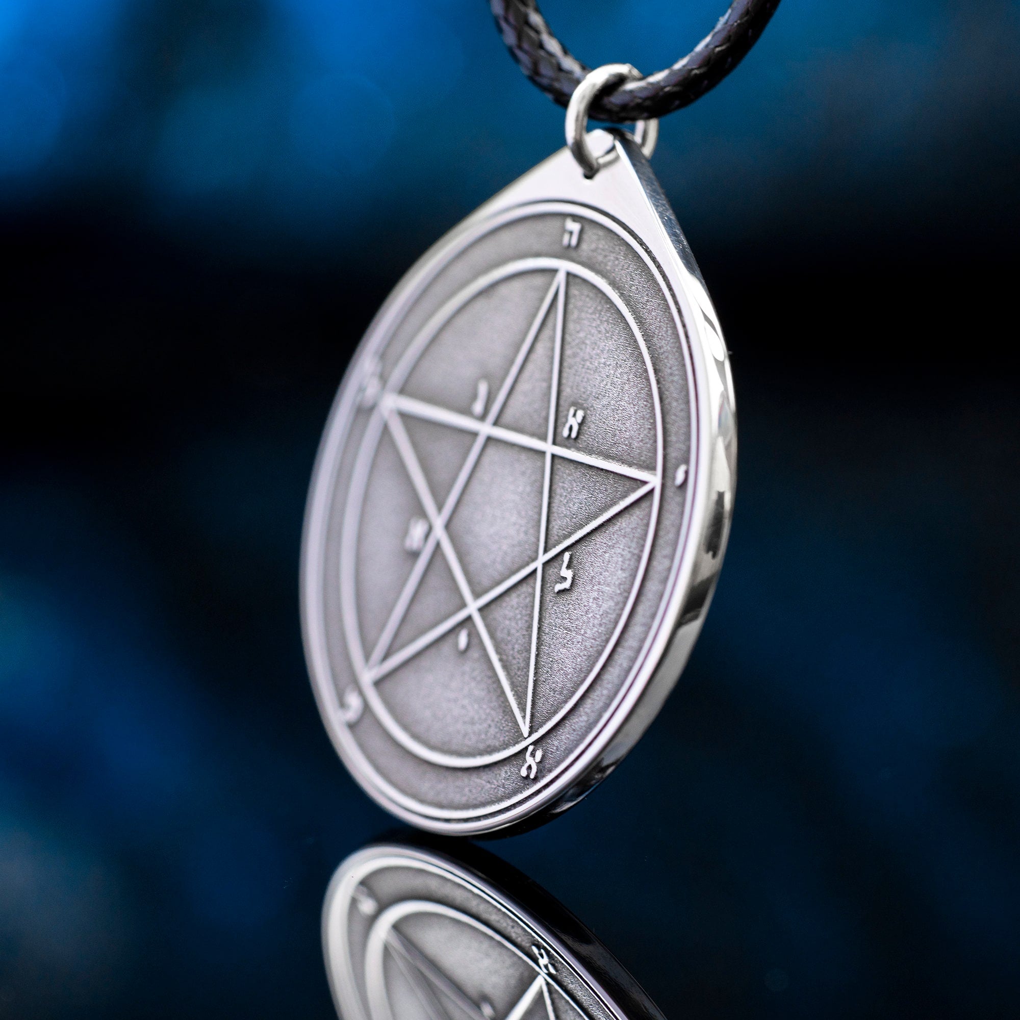 First Pentacle of Mercury Pendant:  Goetia Solomon Kabbalah Amulet