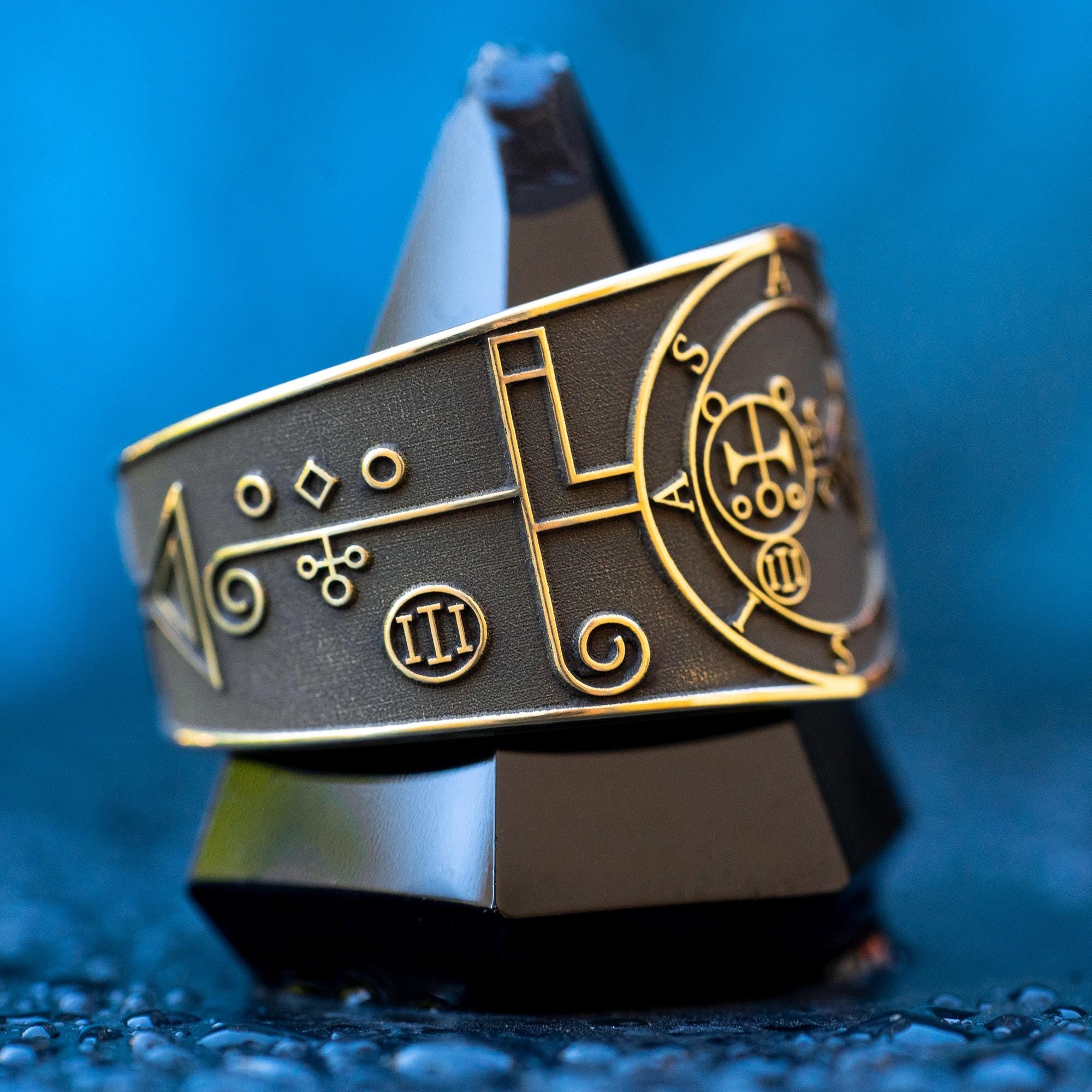 Amdusias Seal Ring: Demon of Resonance and Music, Goetia Kabbalah Solomon Talisman