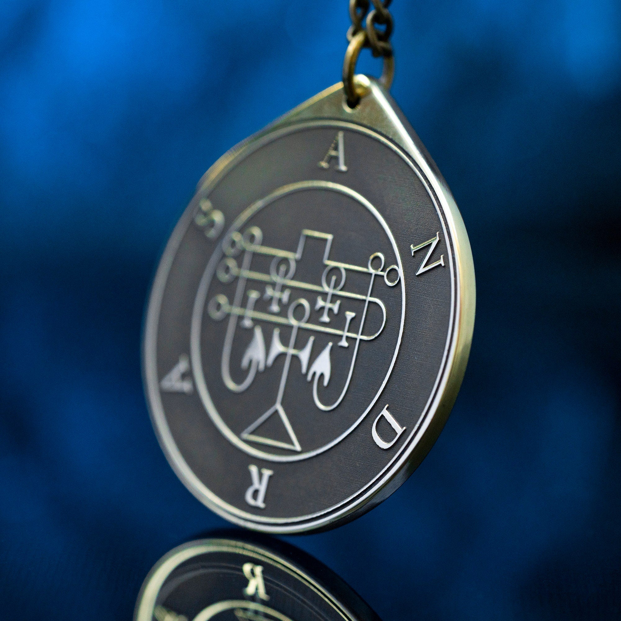 Andras Seal Pendant: Lesser Key of Solomon Amulet, Occult Talisman