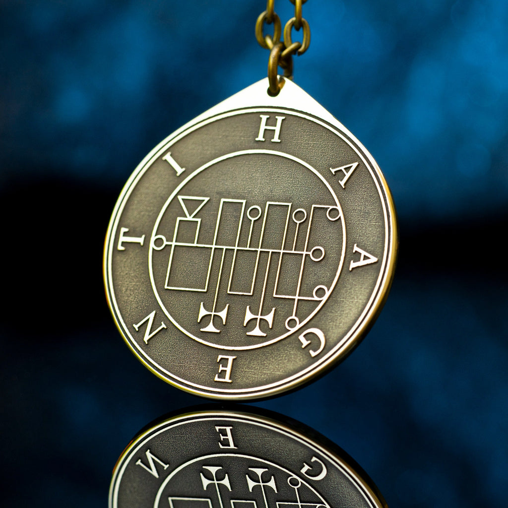 President Haagenti Brass Pendant: Lesser Key of Solomon Amulet
