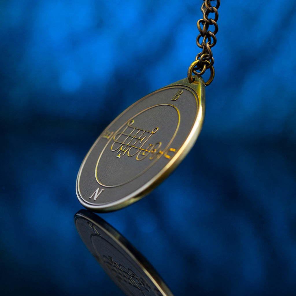 Duke Bune Seal Pendant: Brass Goetia Demon Amulet Talisman