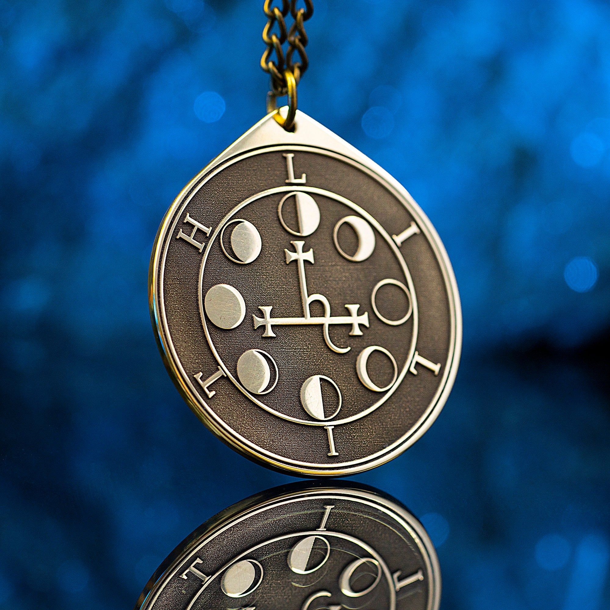 Lilith Seal Pendant: Goddess of Dreams, Demon of Seduction, Solomon Goetia Kabbalah Amulet