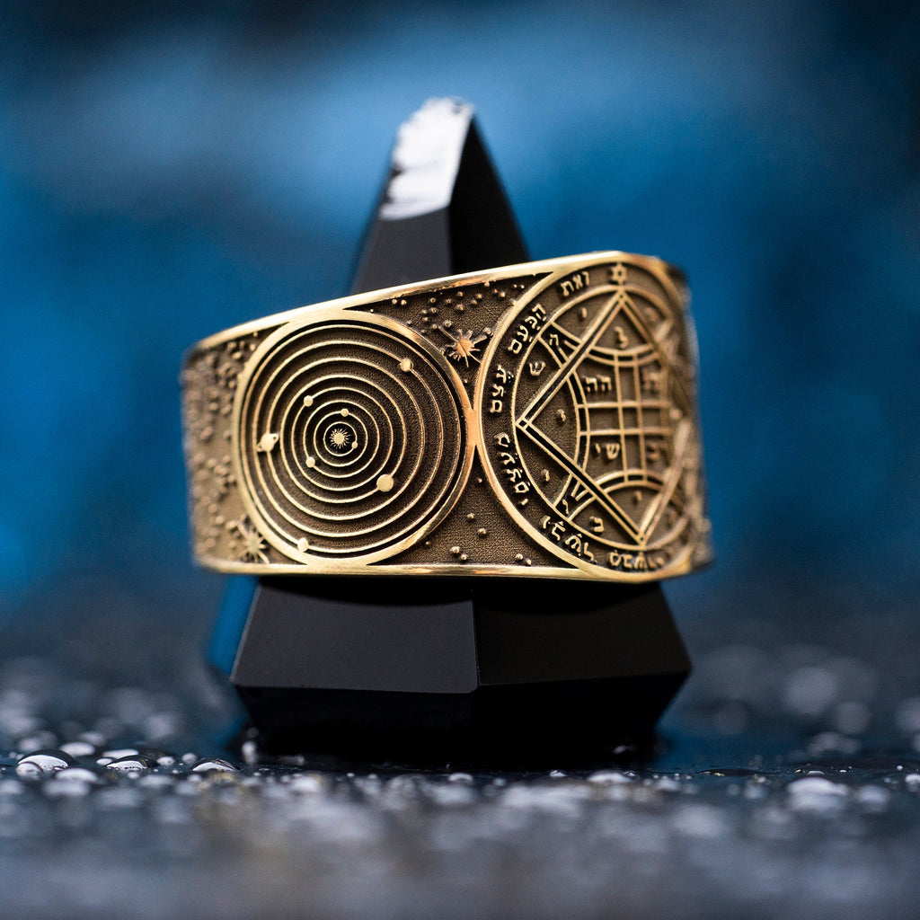 Goetia Fourth Pentacle of Venus Ring: Kabbalah Solomon Occult Magic Talisman