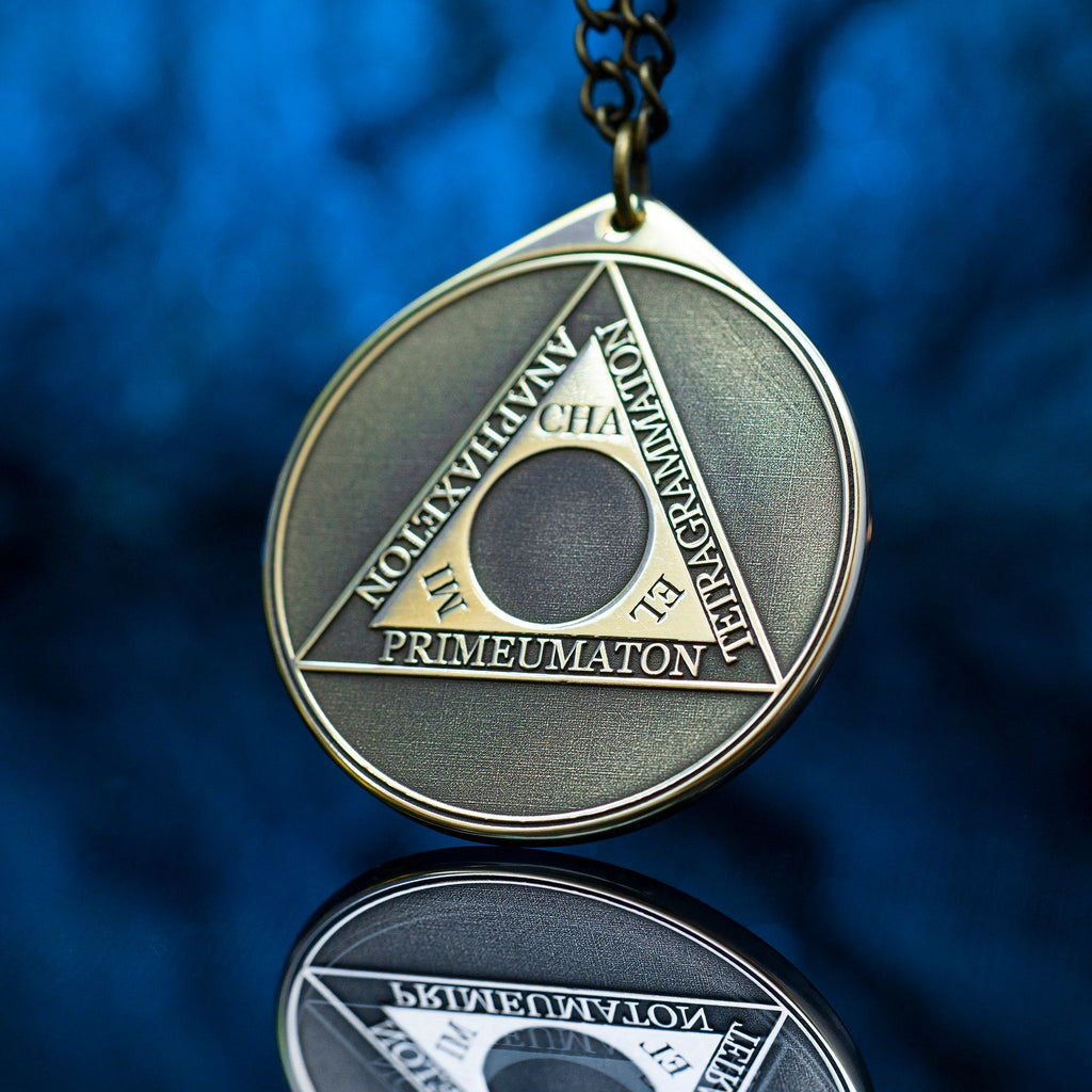 Triangle of the Art Tetragrammaton Pendant: Kabbalah Solomon Amulet Talisman
