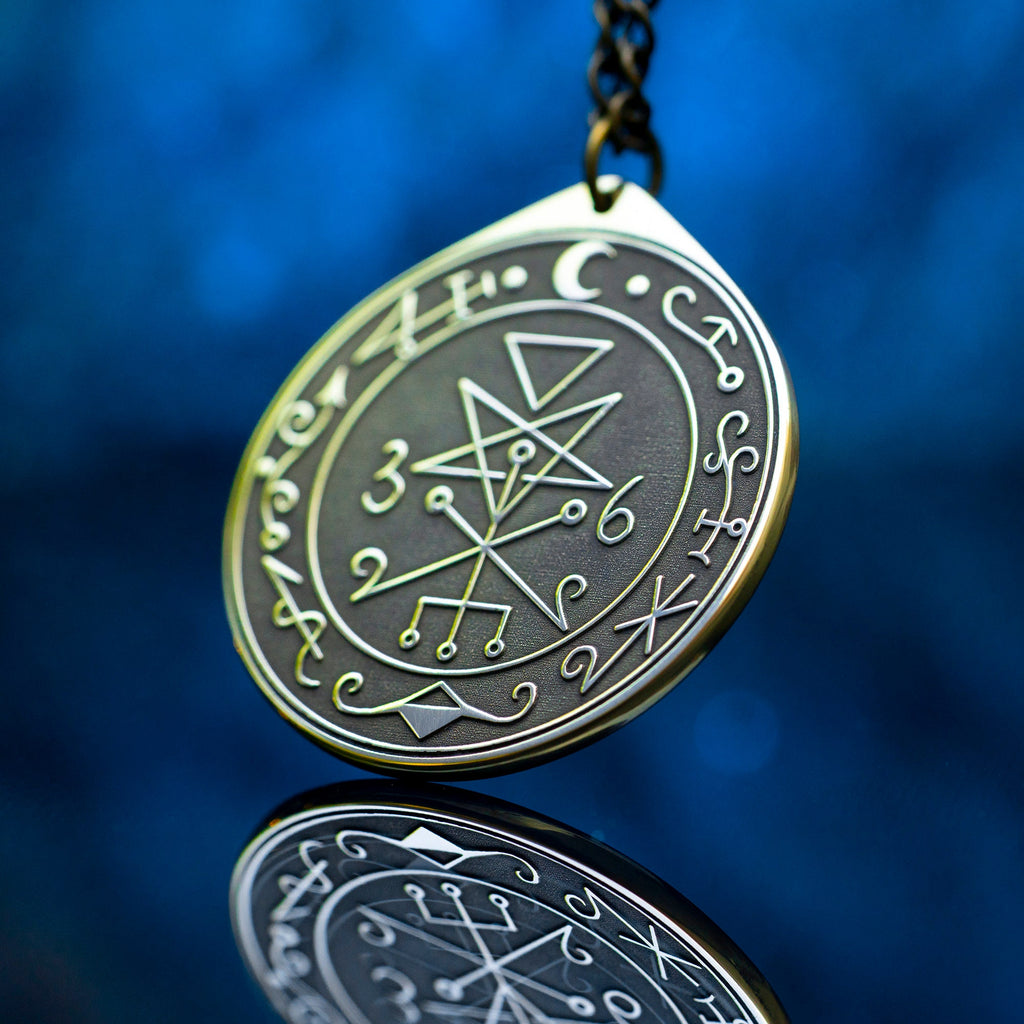Lilith Seal Pendant: Goddess Demoness Amulet, Kabbalah Talisman