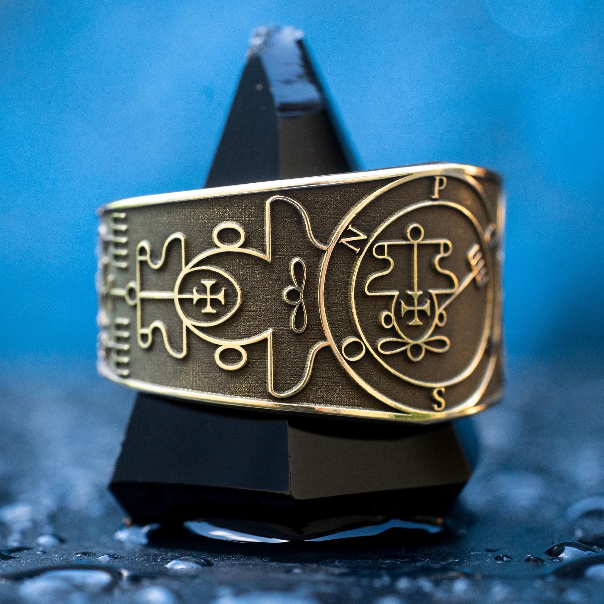 Purson Seal Ring: Demon of Secrets and Treasure, Solomon Kabbalah Amulet Goetia Magic