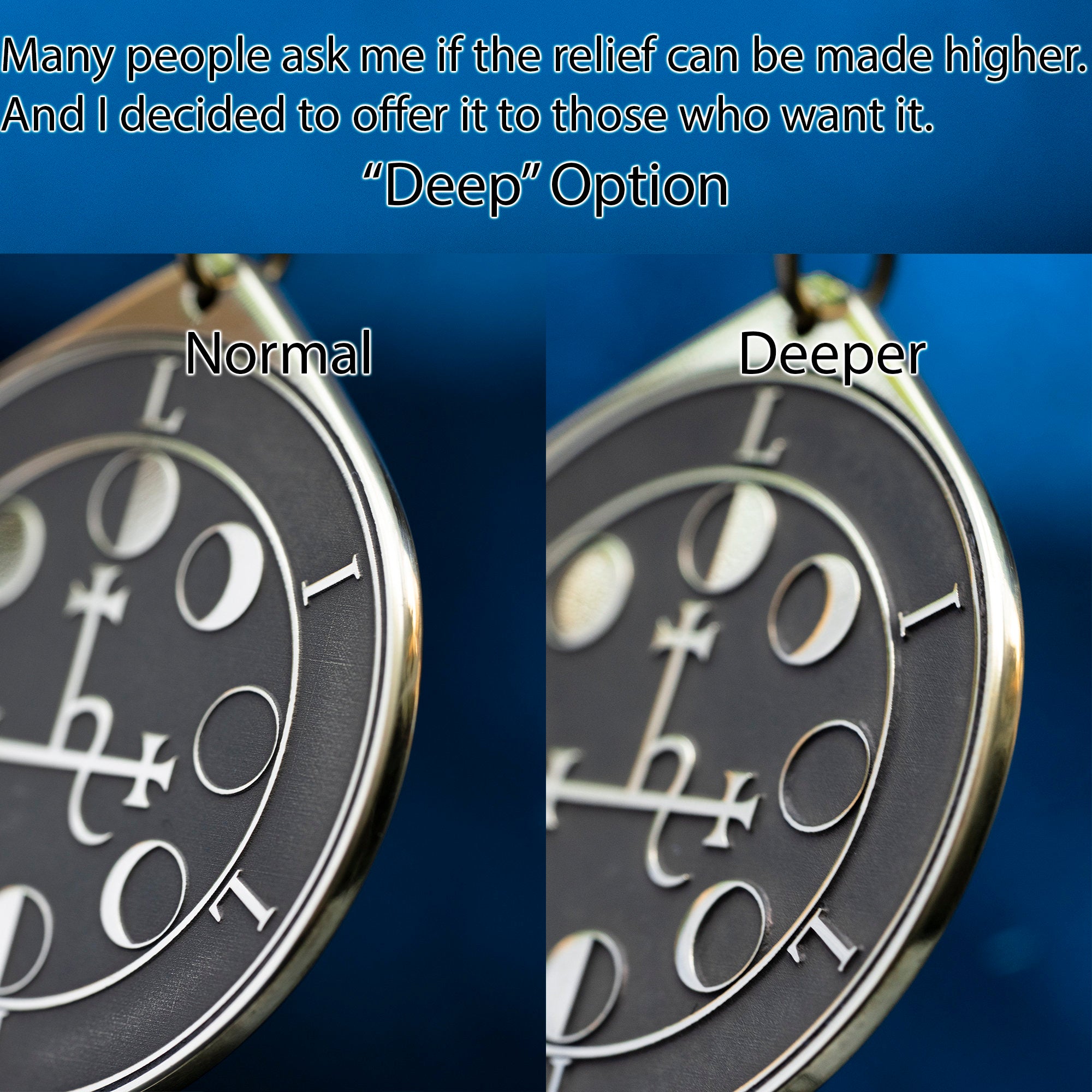 President Malphas Brass Pendant: Lesser Key of Solomon Amulet