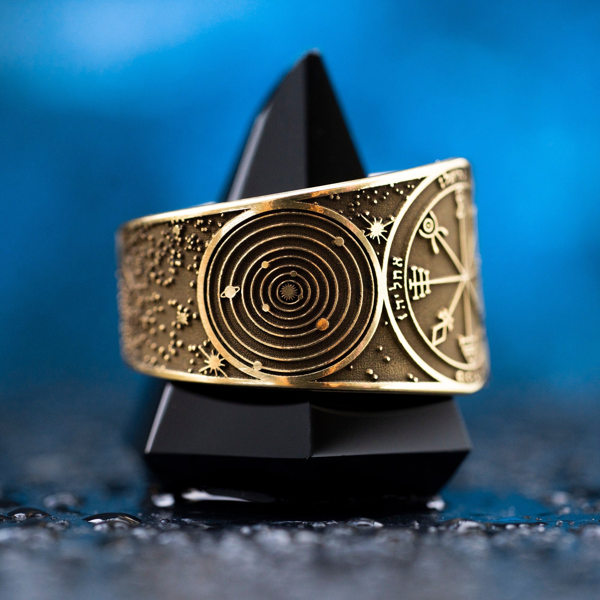 Goetia First Pentacle of Venus Ring: Kabbalah Seal of Solomon Amulet