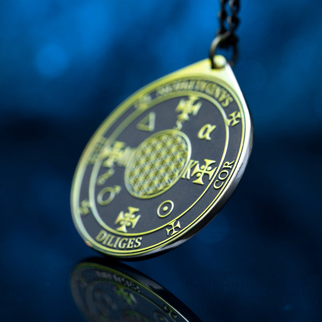 Archangel Sandalphon Pendant: Seal of Solomon Kabbalah Amulet