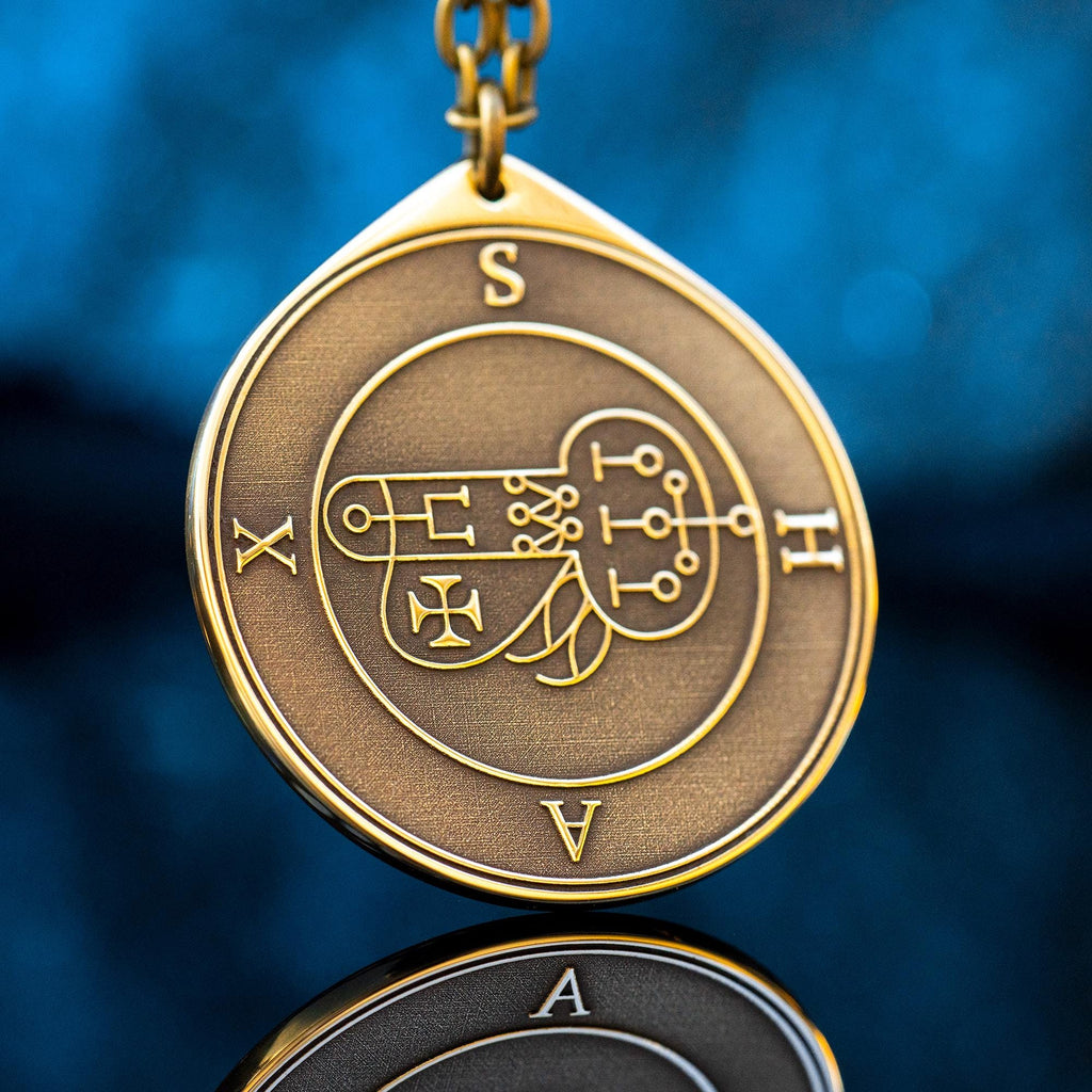 Shax Pendant: Demon of Theft and Deception, Goetia Solomon Kabbalah magic