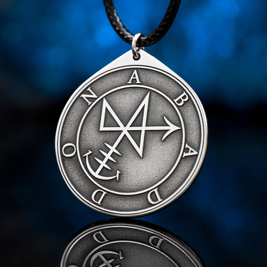 Abaddon Seal Pendant: Apollyon Demon, Kabbalah Magic Talisman