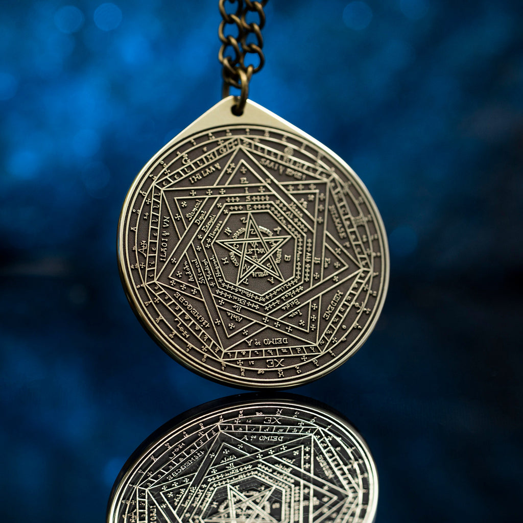 Enochian Great Tablet Seal of Truth Sigillum Dei Ameth Pendant Solomon seal kabbalah amulet pendant goetia occult magic lemegeton