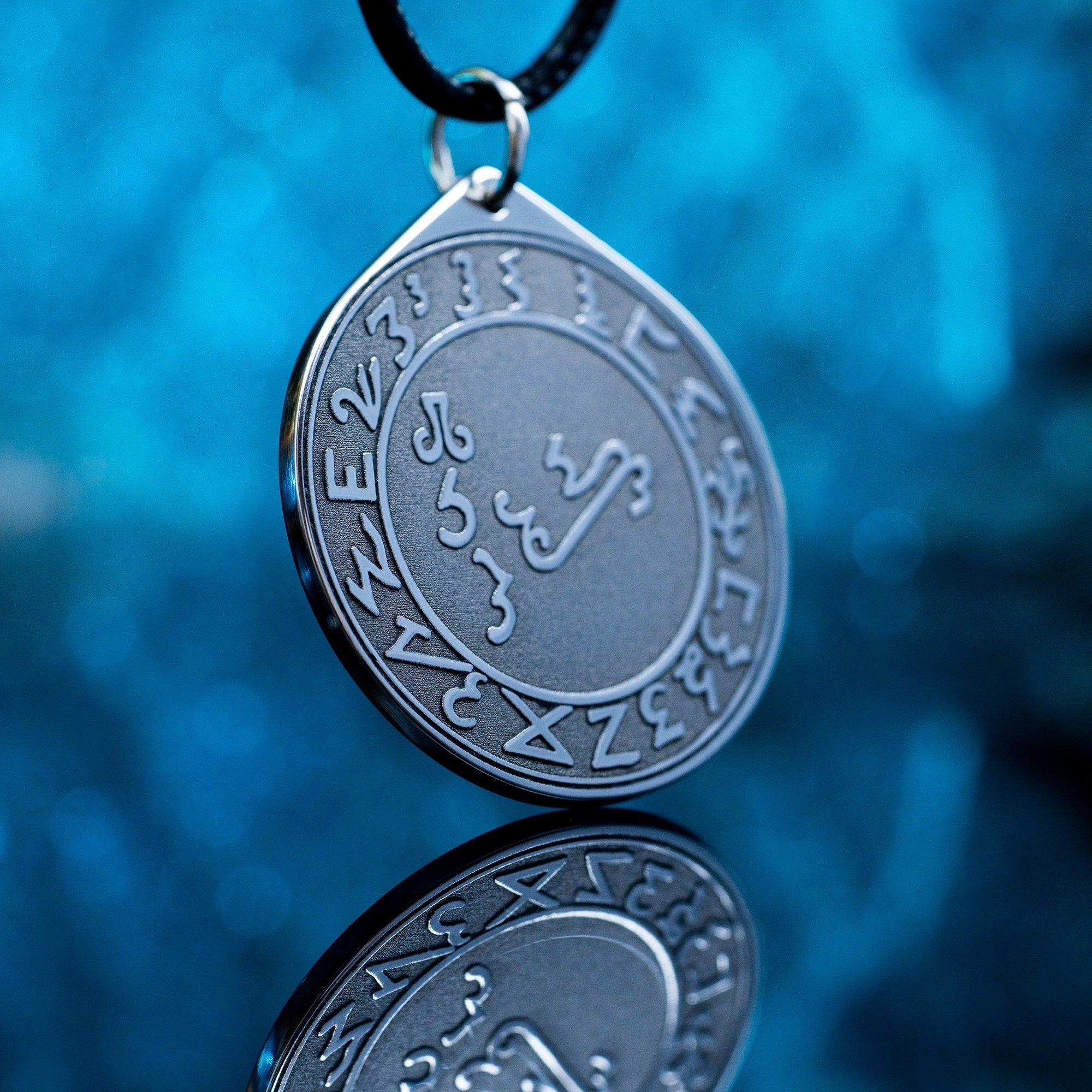 Grimorium Verum Lucifer Seal Pendant: Sacred Geometry Talisman