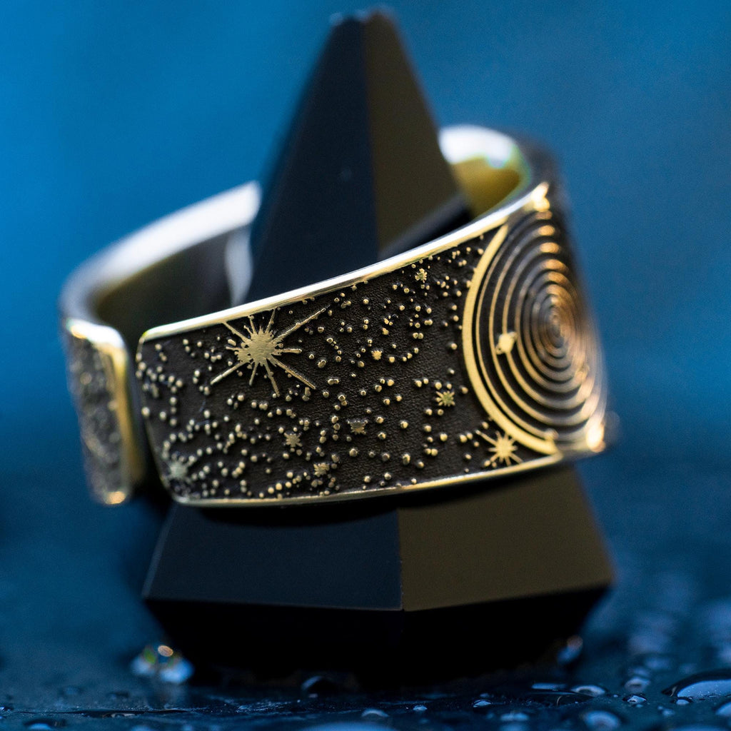 Goetia Third Pentacle of Mars Ring: Kabbalah Seal of Solomon Amulet