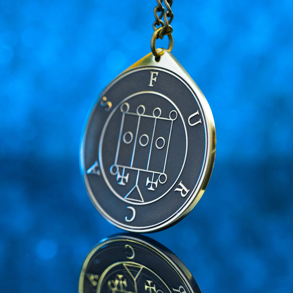 Knight Furcas Seal Pendant: Kabbalah Amulet Talisman