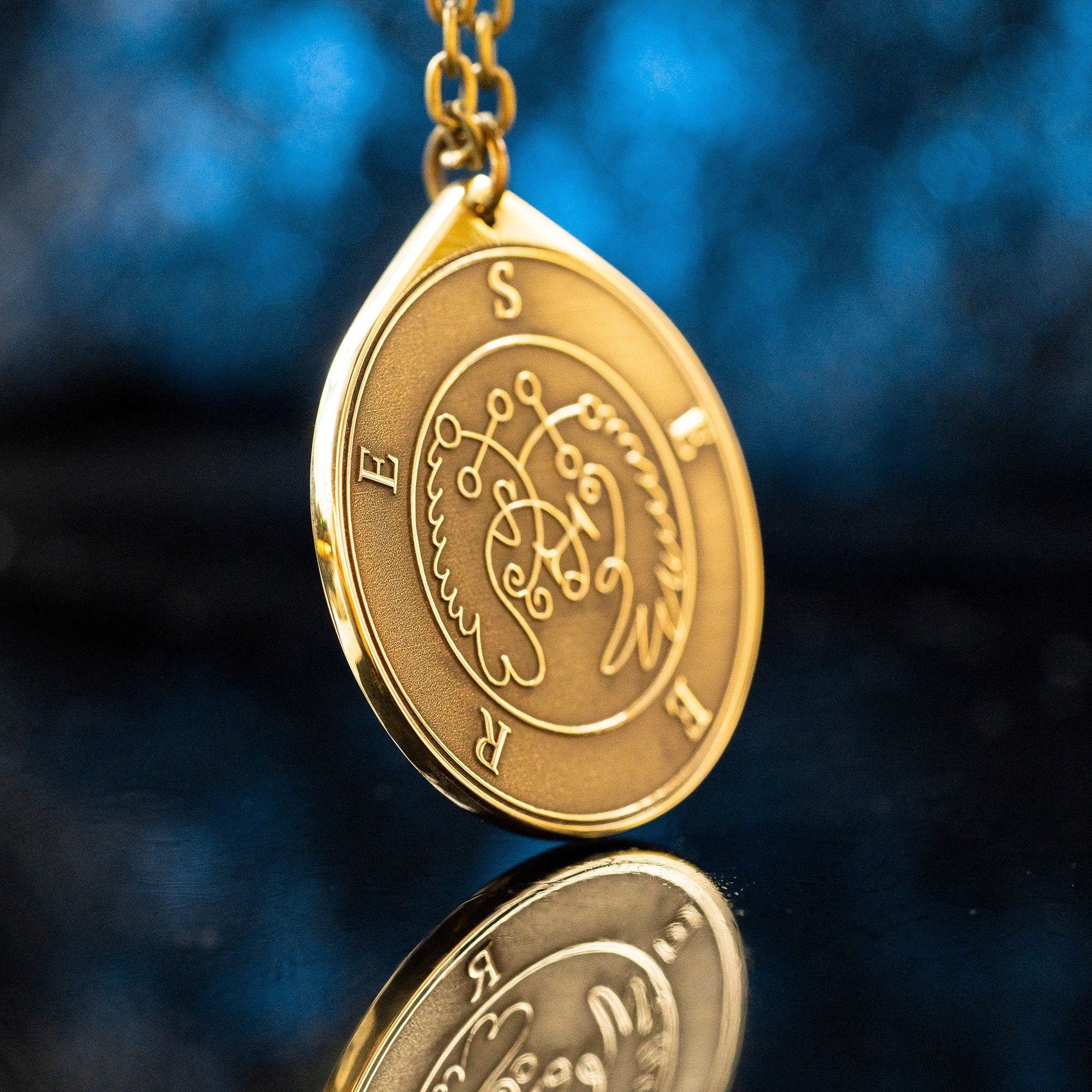 Prince Seere Brass Pendant: Lesser Key of Solomon Amulet