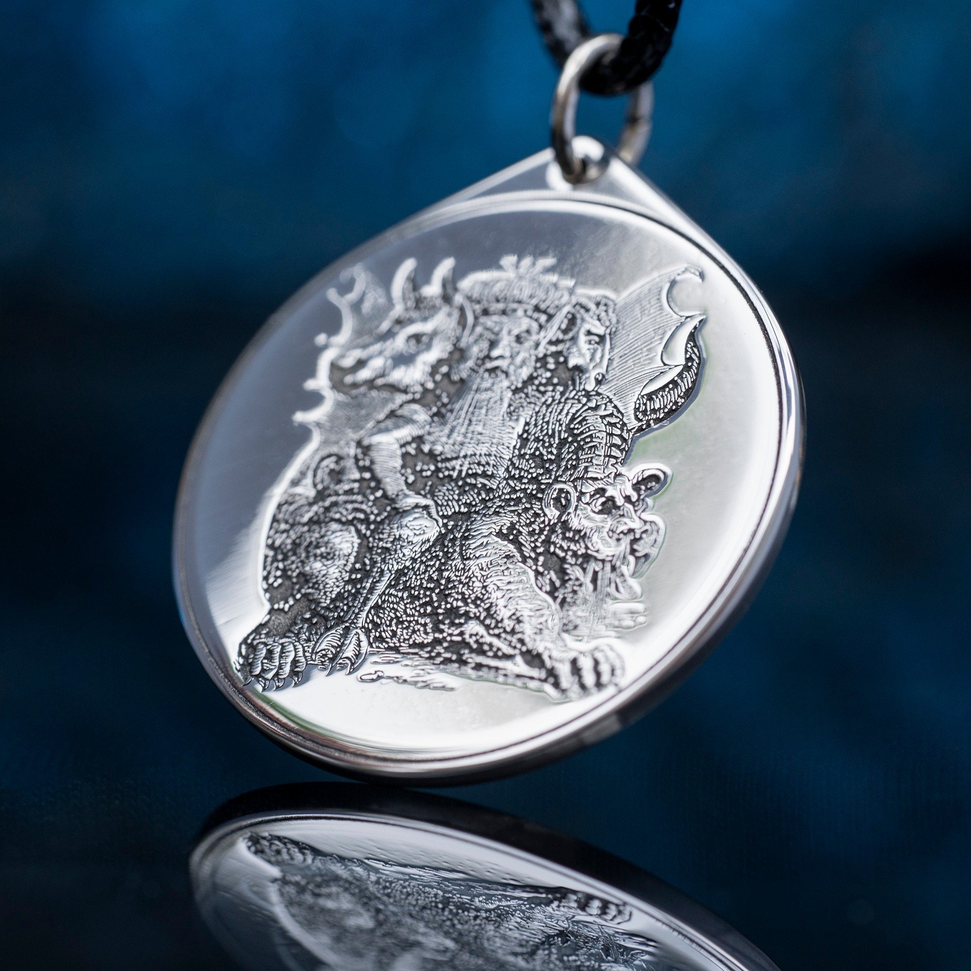 Asmoday Seal Pendant: Demon of Knowledge and Treasures, Goetia Solomon Kabbalah Talisman