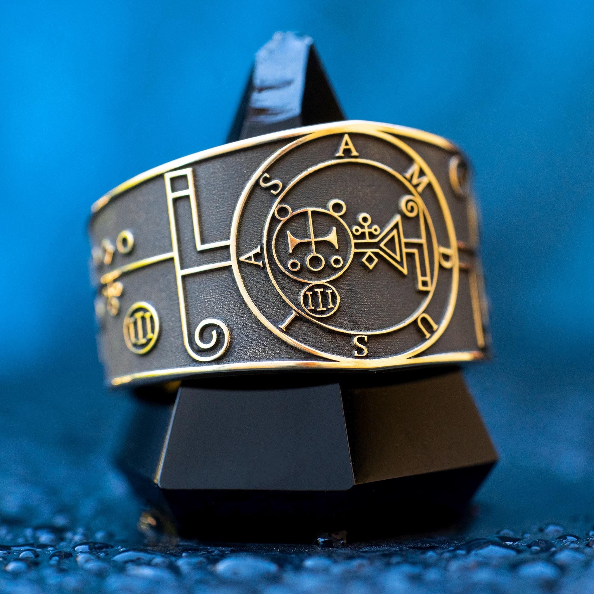 Amdusias Seal Ring: Demon of Resonance and Music, Goetia Kabbalah Solomon Talisman