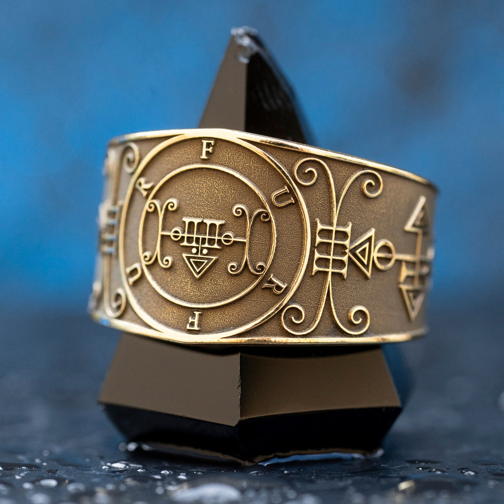 Earl Furfur Brass Ring: Lesser Key of Solomon Seal, Demon talisman