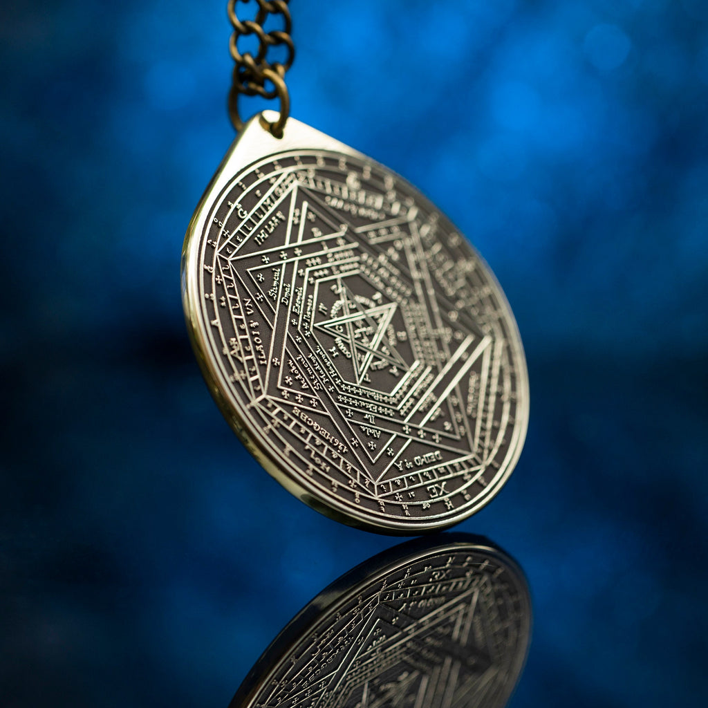 Enochian Great Tablet Seal of Truth Sigillum Dei Ameth Pendant Solomon seal kabbalah amulet pendant goetia occult magic lemegeton