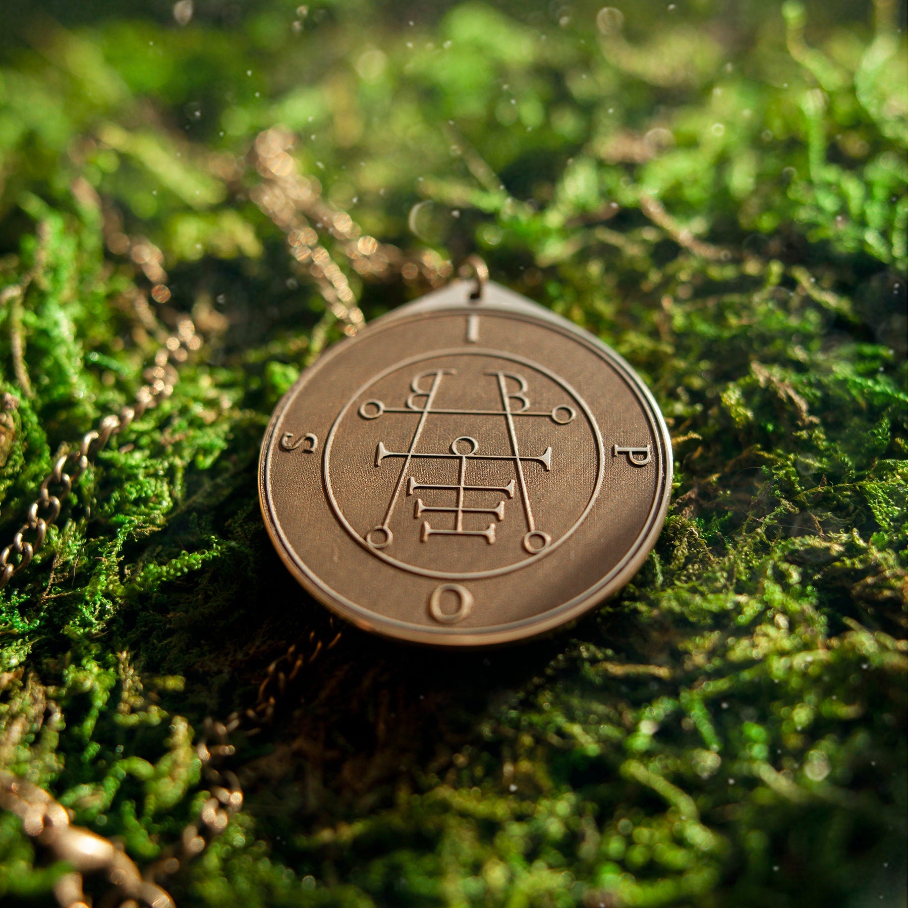 Ipos Seal Pendant: Lesser Key of Solomon, Kabbalah Amulet