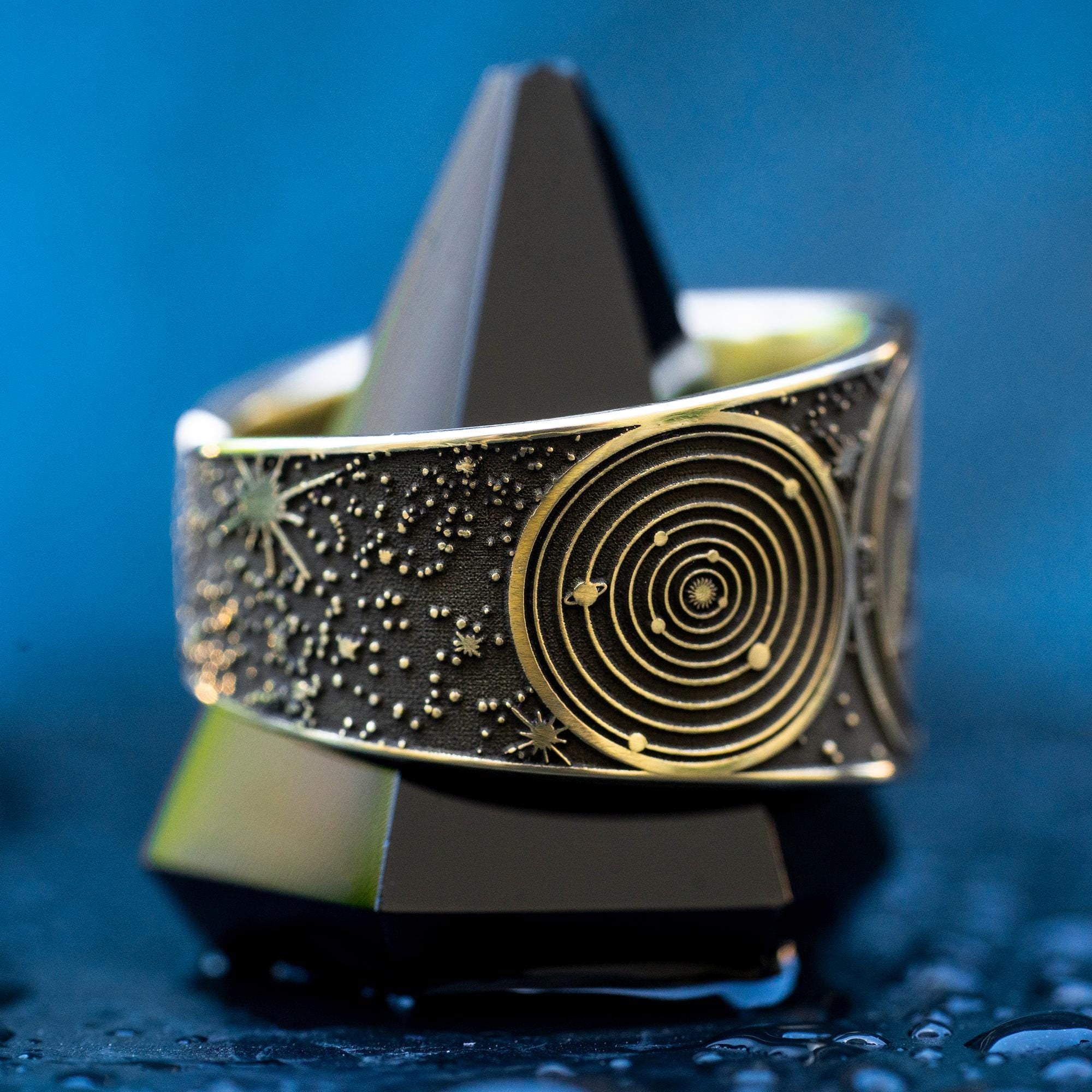 Goetia Third Pentacle of Mars Ring: Kabbalah Seal of Solomon Amulet