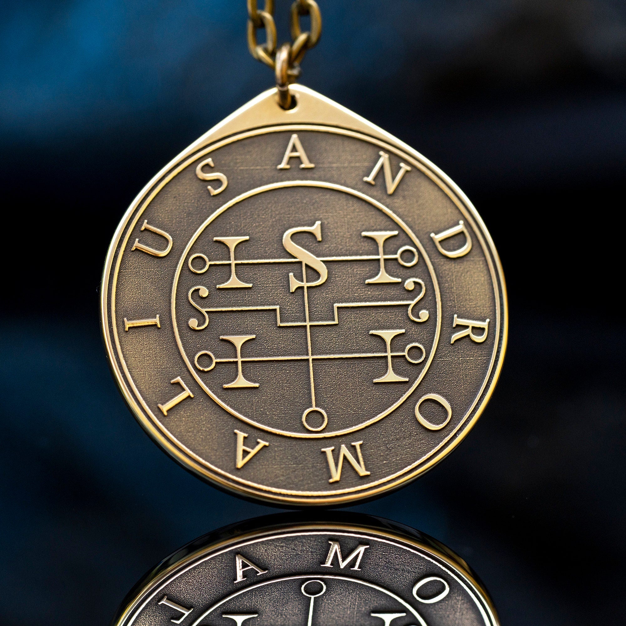 Earl Andromalius Demon of Thief and Wickedness - Lesser Key of Solomon Seal demon pendant amulet kabbalah occult magic goetia talisman