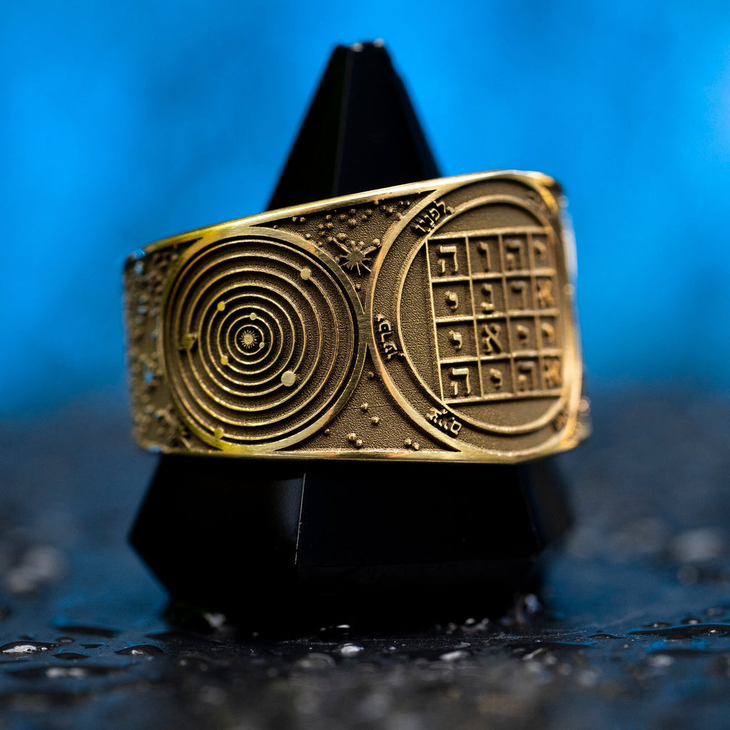 Goetia First Pentacle of Saturn Ring: Kabbalah Amulet Talisman