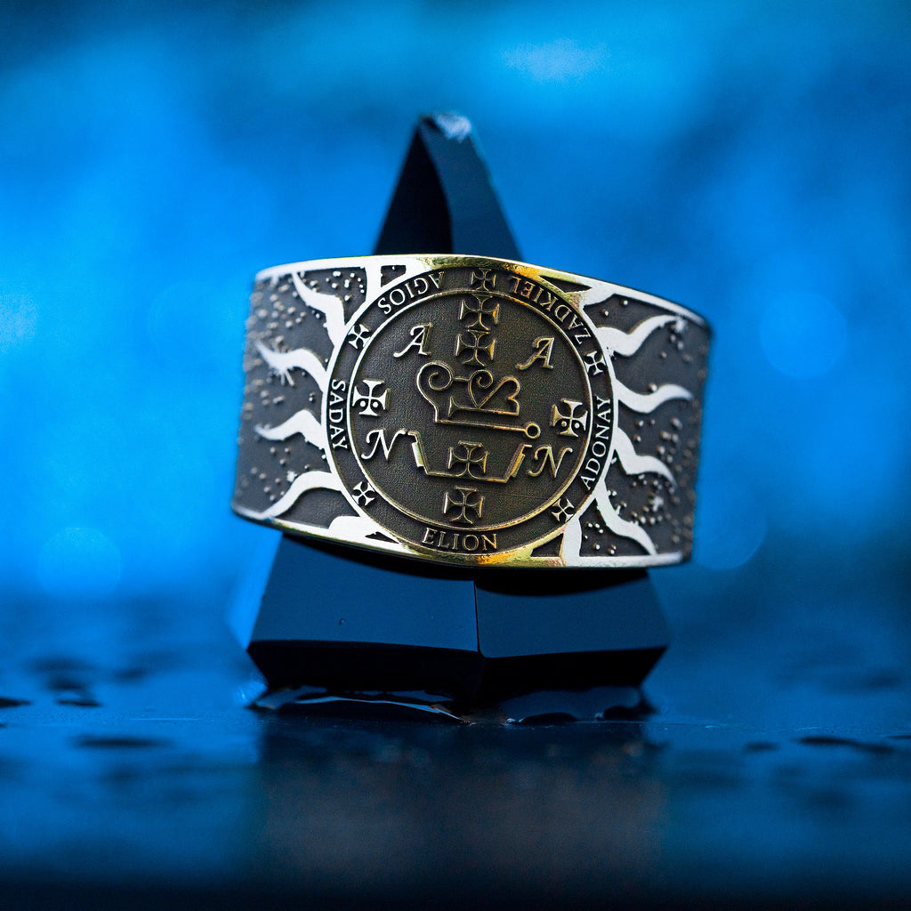 Archangel Zadkiel Seal of Solomon Ring: Kabbalah Talisman Amulet