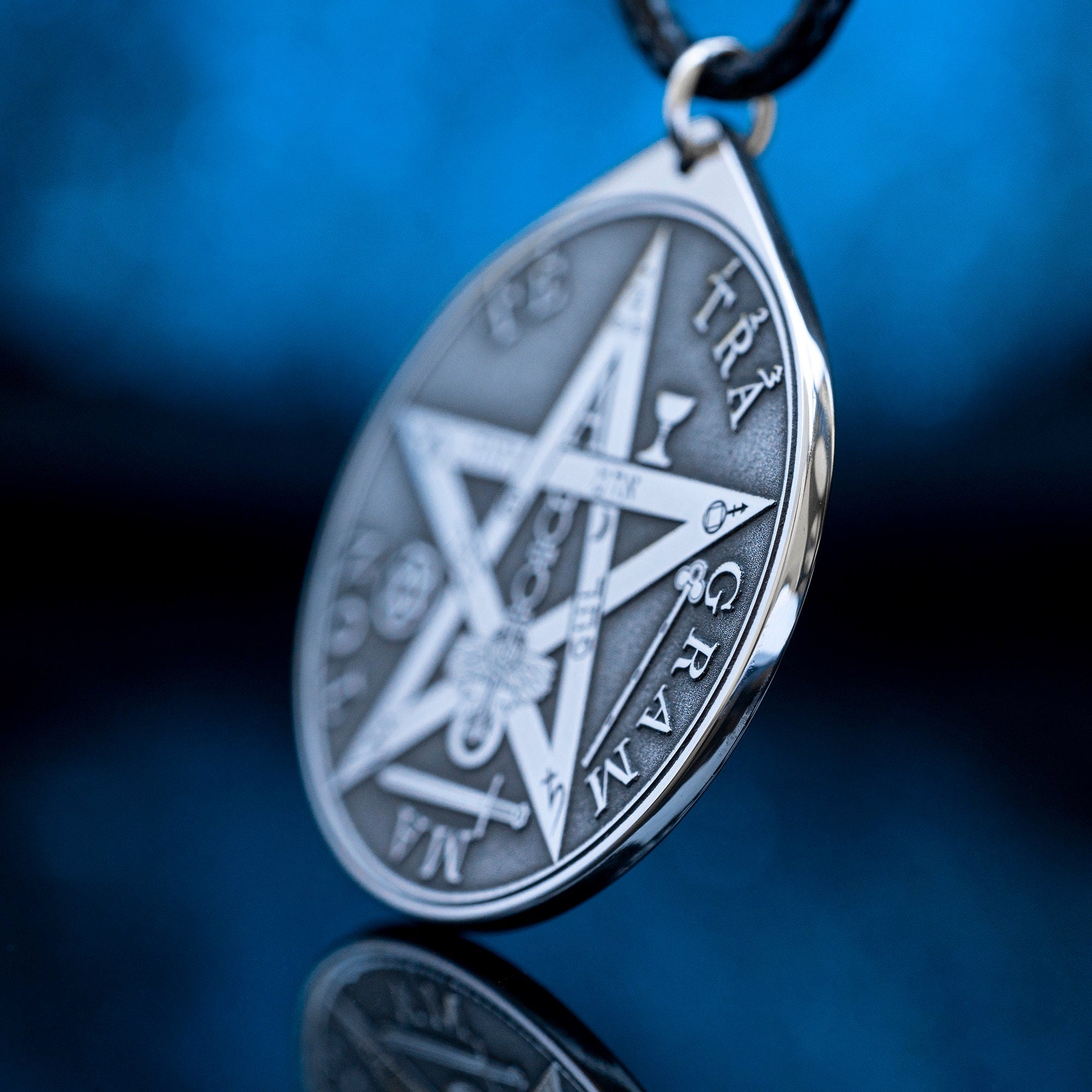 Tetragrammaton Pentagram Pendant: Solomon Seal Kabbalah Amulet