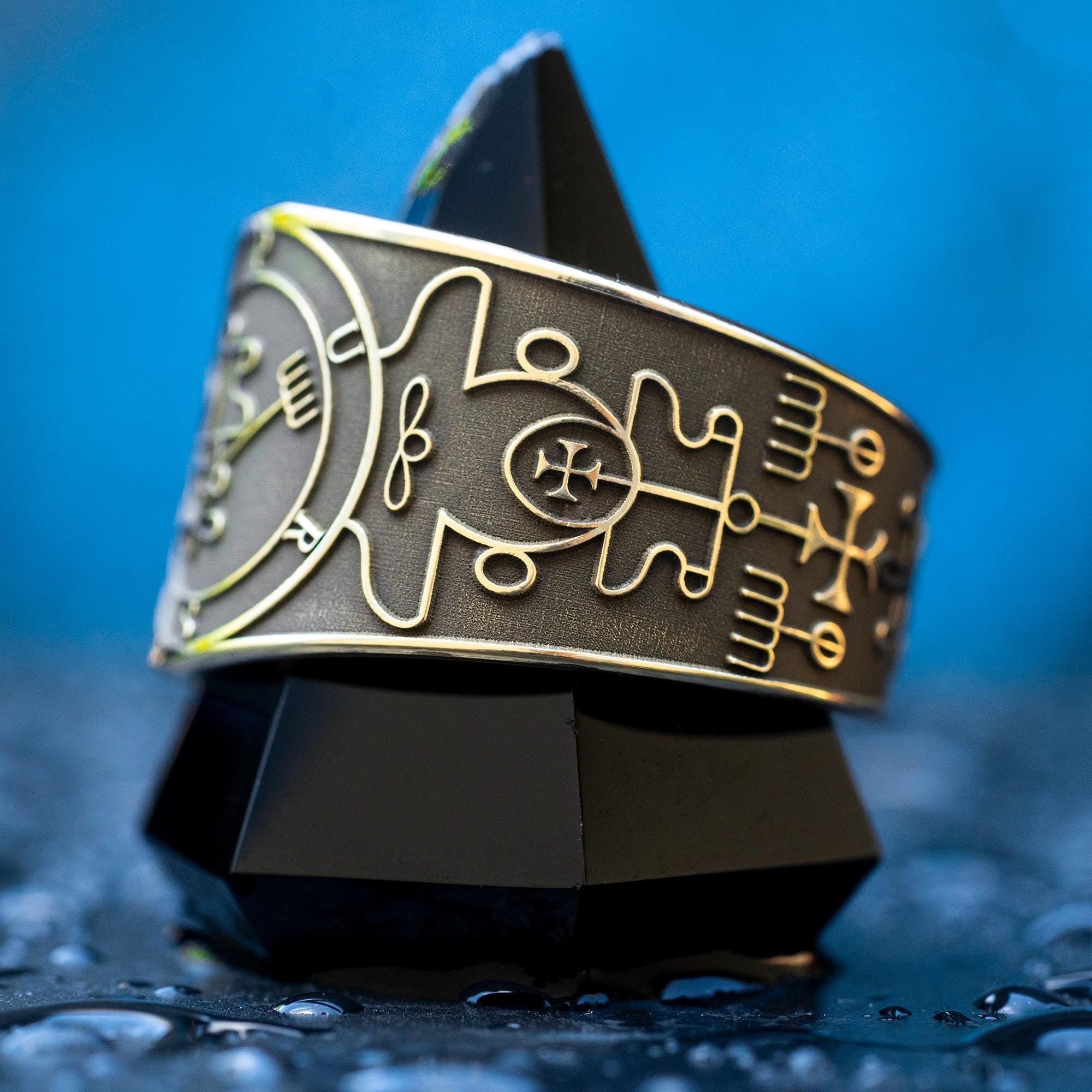 Purson Seal Ring: Demon of Secrets and Treasure, Solomon Kabbalah Amulet Goetia Magic