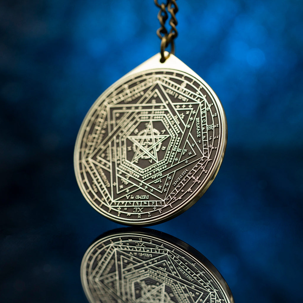 Enochian Great Tablet Seal of Truth Sigillum Dei Ameth Pendant Solomon seal kabbalah amulet pendant goetia occult magic lemegeton