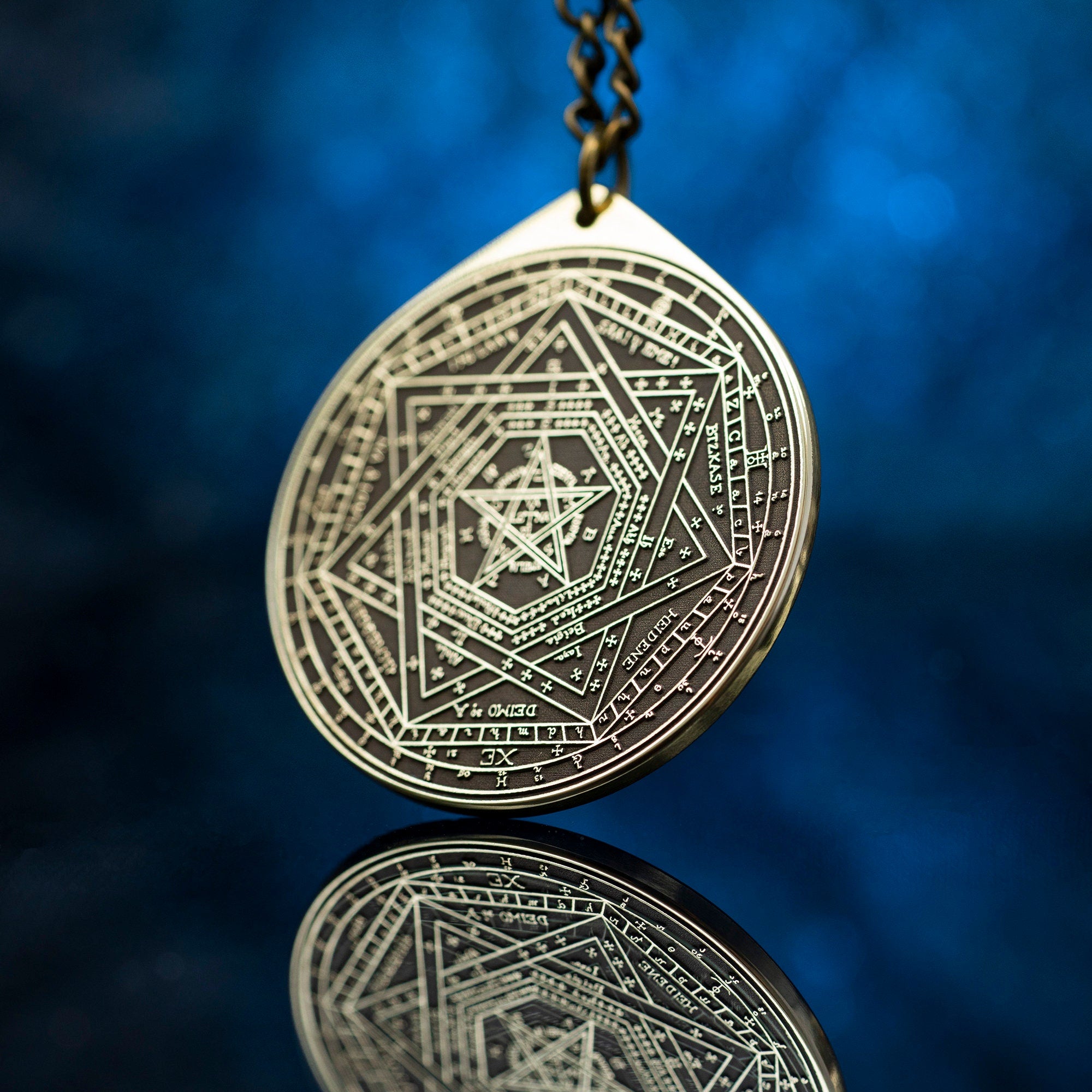 Enochian Great Tablet Seal of Truth Sigillum Dei Ameth Pendant Solomon seal kabbalah amulet pendant goetia occult magic lemegeton