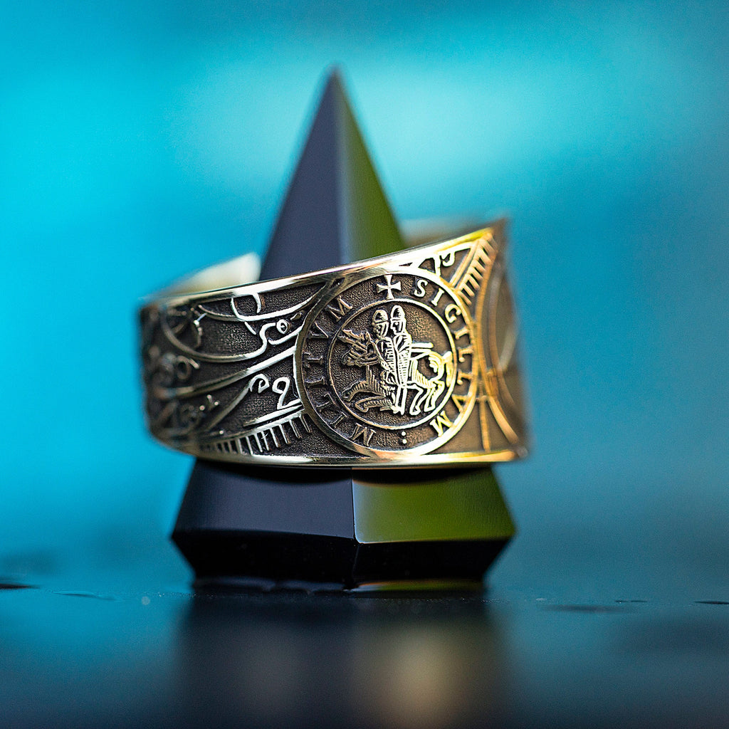 Baphomet Seal Ring: Demon of Transformation and Mystical Balance, Goetia Solomon Occult Talisman