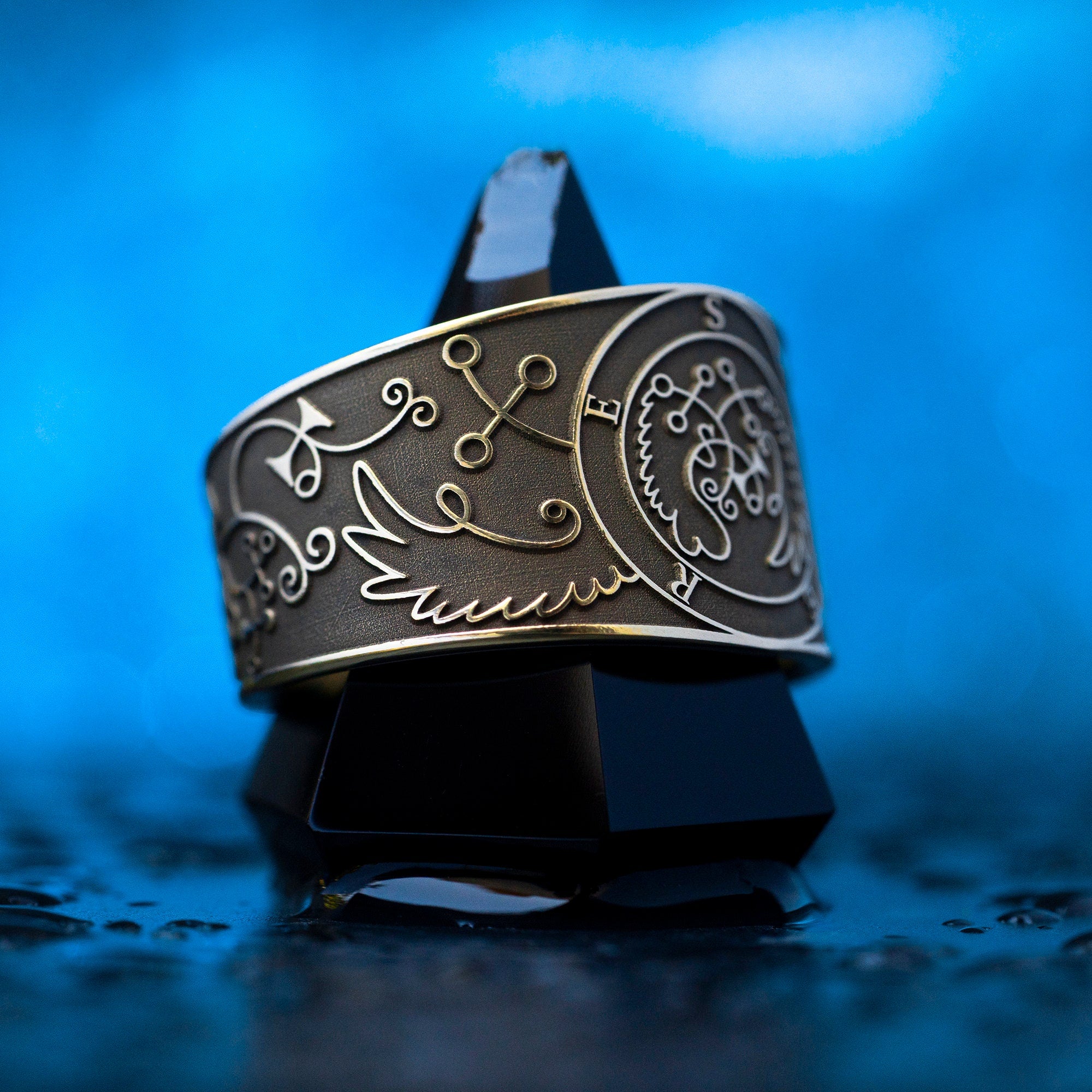 Prince Seere Brass Ring: Solomon Seal, Goetia Magic, Adjustable Band