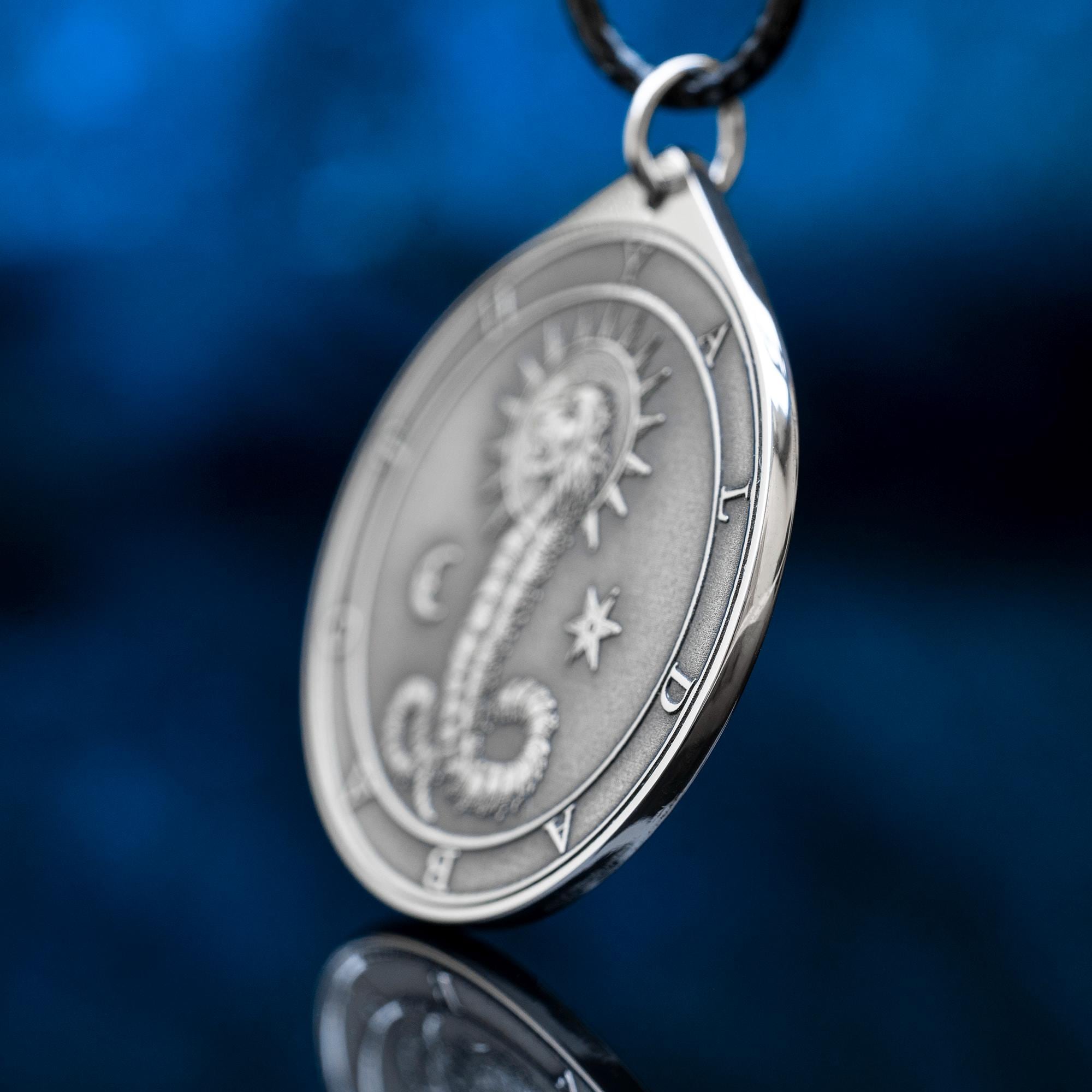 Yaldabaoth Seal Pendant: Gnostic Demiurge Symbol Necklace, Occult Pagan Jewelry