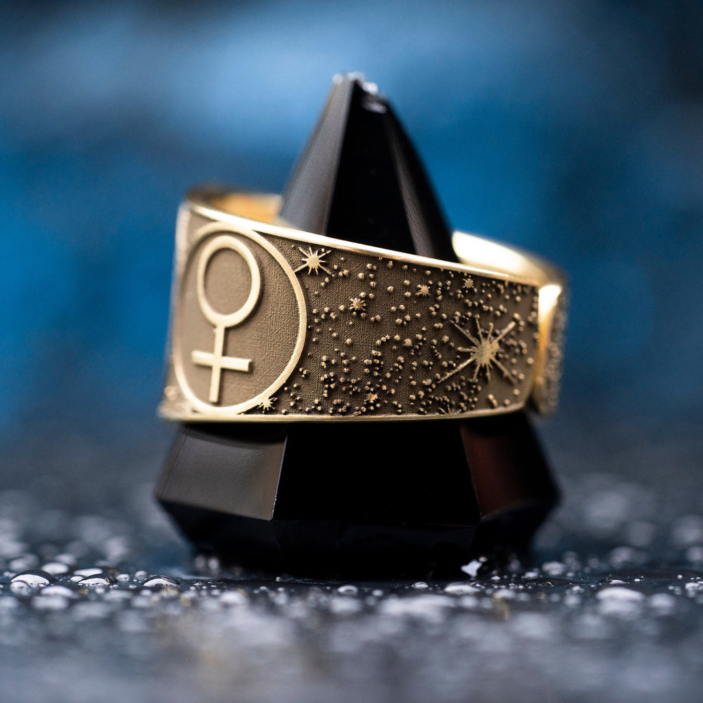 Goetia Fifth Pentacle of Venus Ring: Holy Planetary Seal, Solomon Kabbalah Talisman