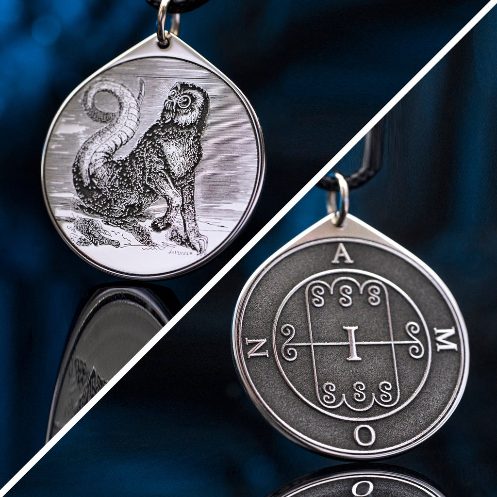 Amon Seal Amulet Pendant: Lesser Key of Solomon, Kabbalah Talisman