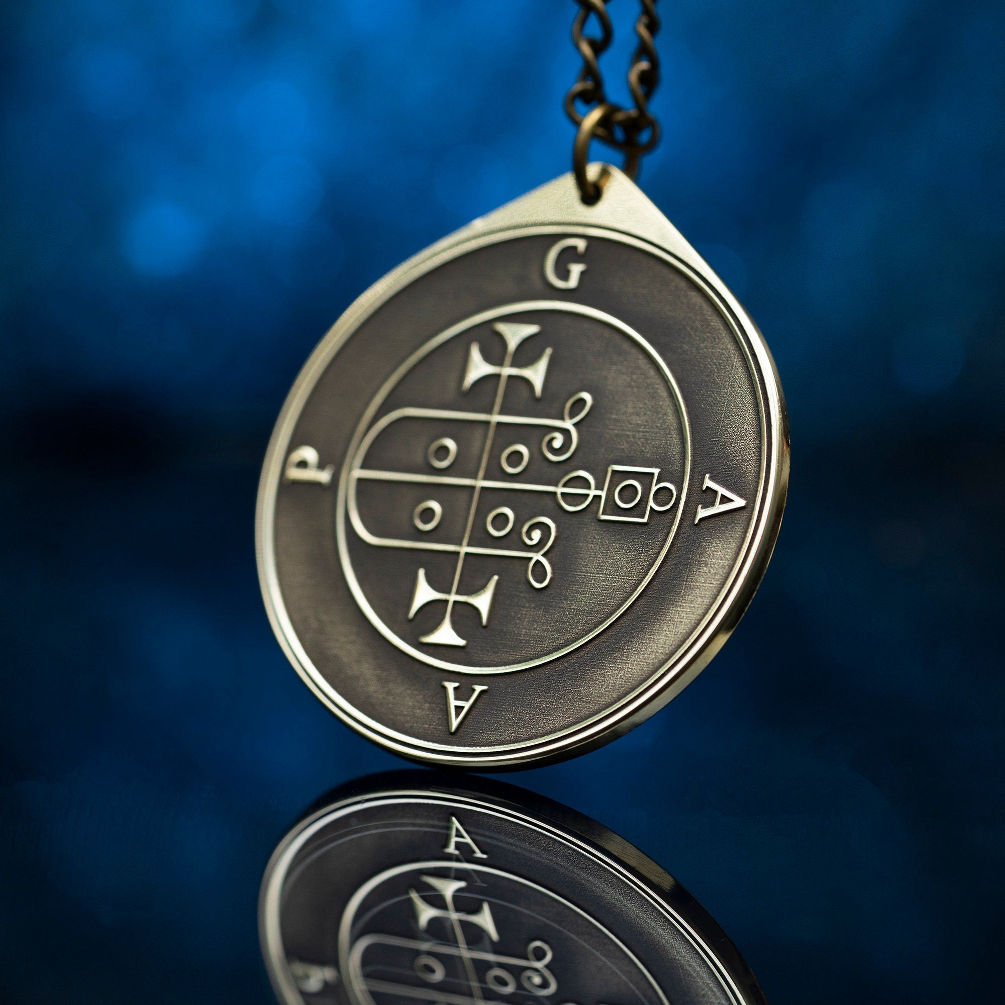 Prince Gaap Demon of things Past, Present, and to Come - Lesser Key of Solomon Seal pendant amulet kabbalah occult magic goetia talisman