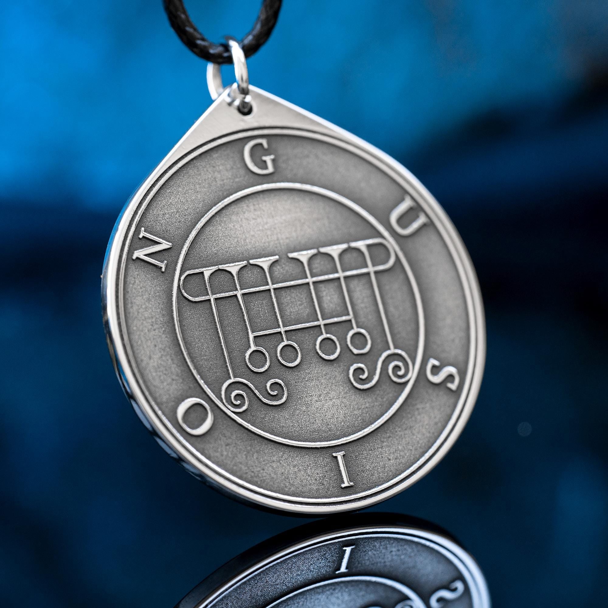 Gusion Seal Pendant: Lesser Key of Solomon Amulet - Stainless Steel