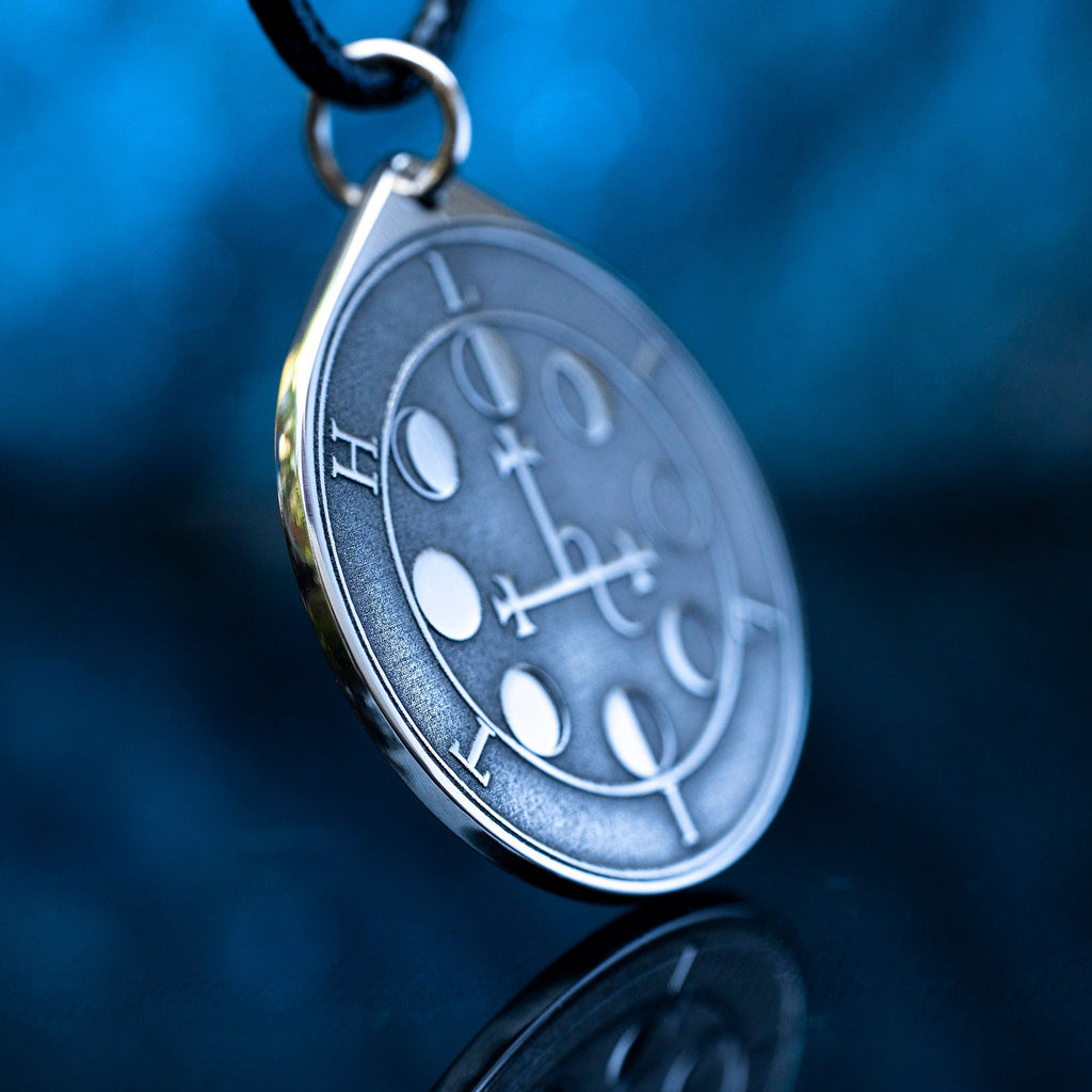 Lilith Moon Goddess Pendant: Goetia Solomon Magic Kabbalah Amulet