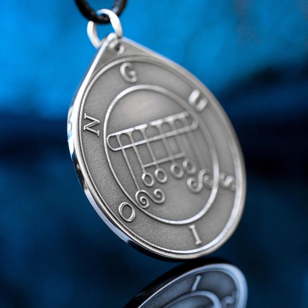 Gusion Seal Pendant: Lesser Key of Solomon Amulet - Stainless Steel