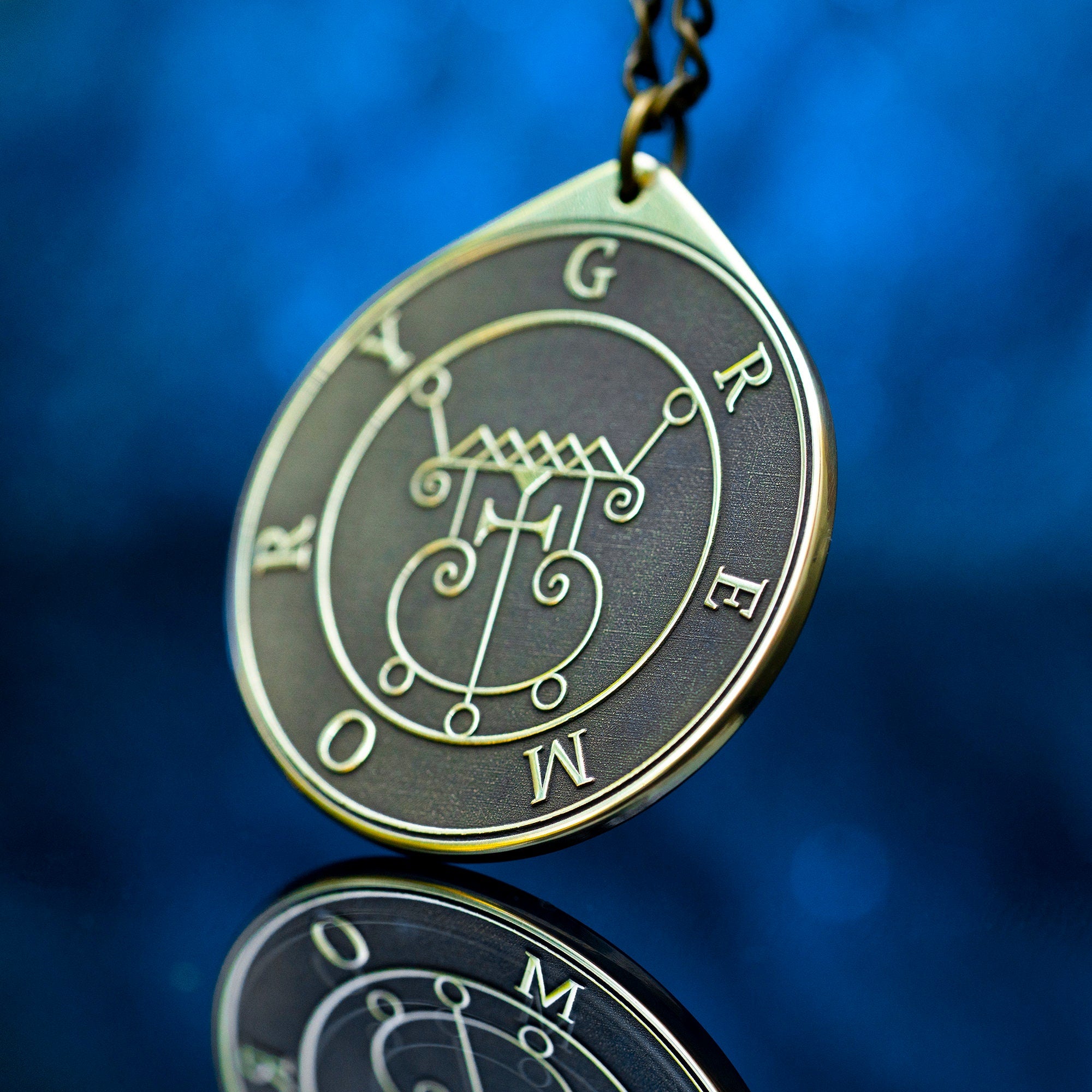 Duke Gremory Brass Pendant: Lesser Key of Solomon Amulet