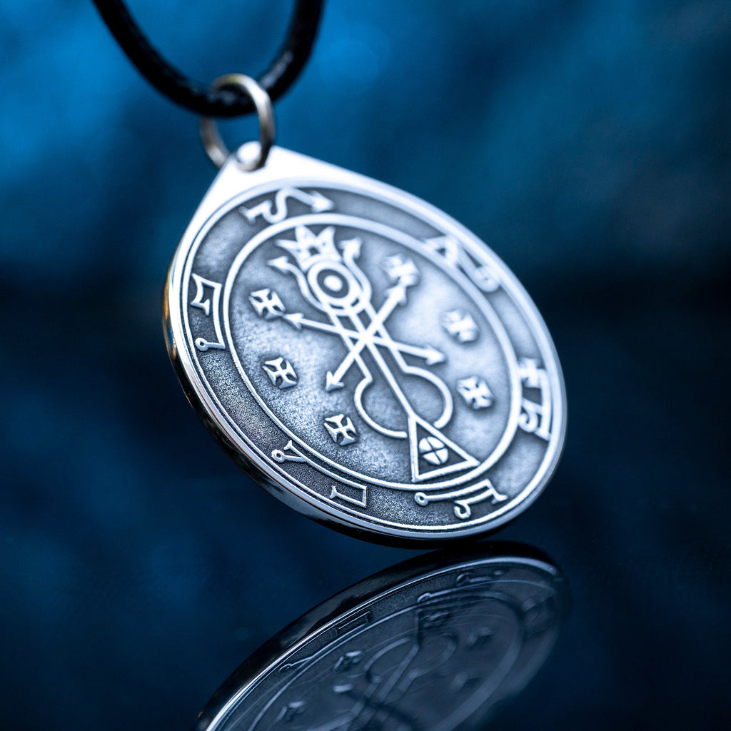 Belphegor Seal Amulet Pendant: Stainless Steel Occult Talisman