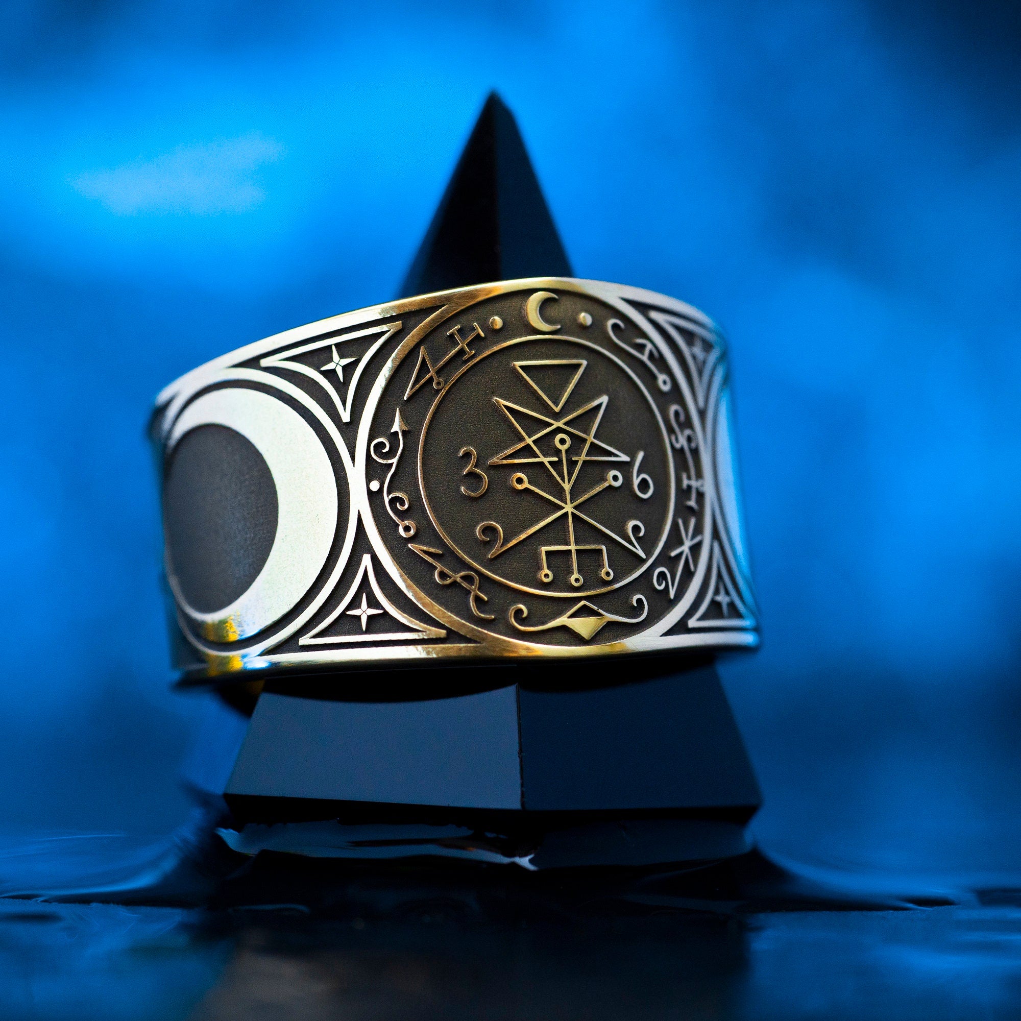 Lilith Seal Ring: Mother of Night Goddess, Kabbalah Talisman