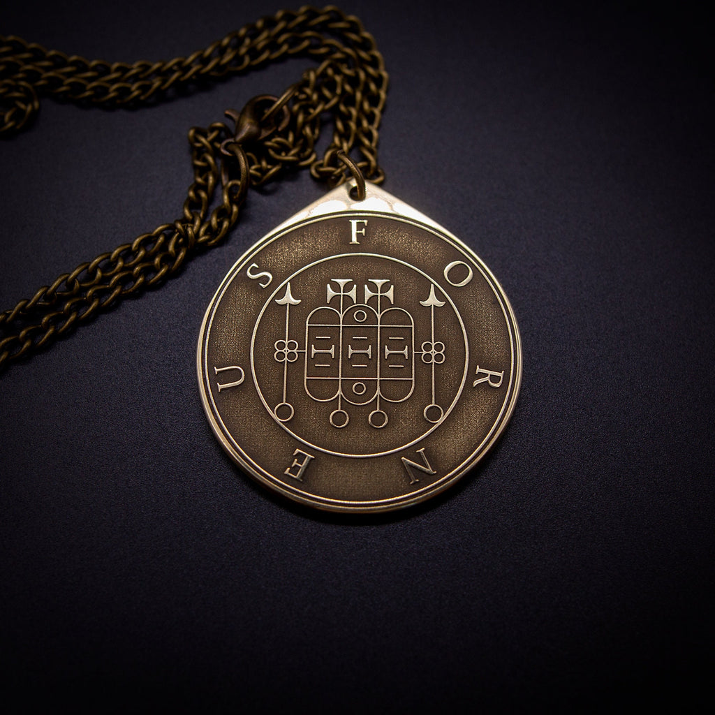 Forneus Seal Pendant: Demon of Rhetoric and Reputation, Solomon Goetia Kabbalah