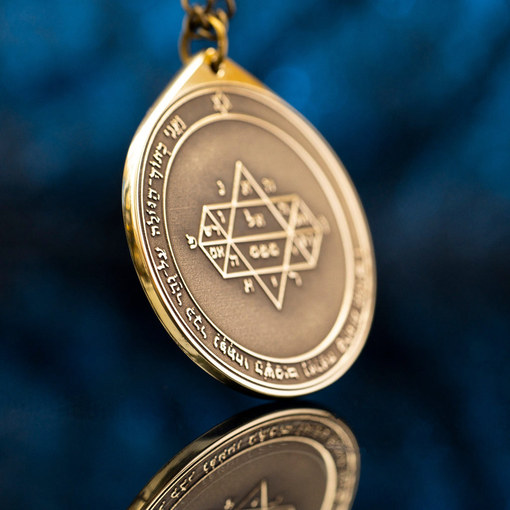 The Fifth Pentacle of Jupiter pendant Solomon kabbalah amulet talisman seal goetia occult magic lemegeton